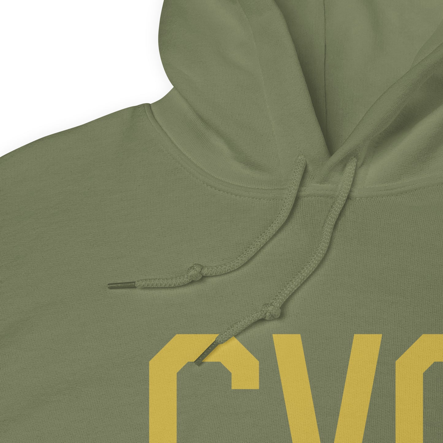 Aviation Gift Unisex Hoodie - Old Gold Graphic • CVG Cincinnati • YHM Designs - Image 08