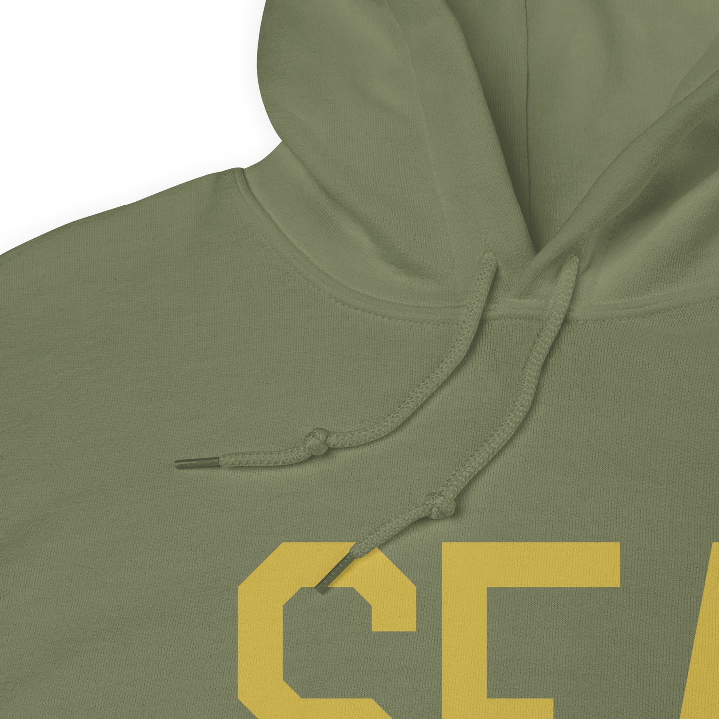 Aviation Gift Unisex Hoodie - Old Gold Graphic • SEA Seattle • YHM Designs - Image 08