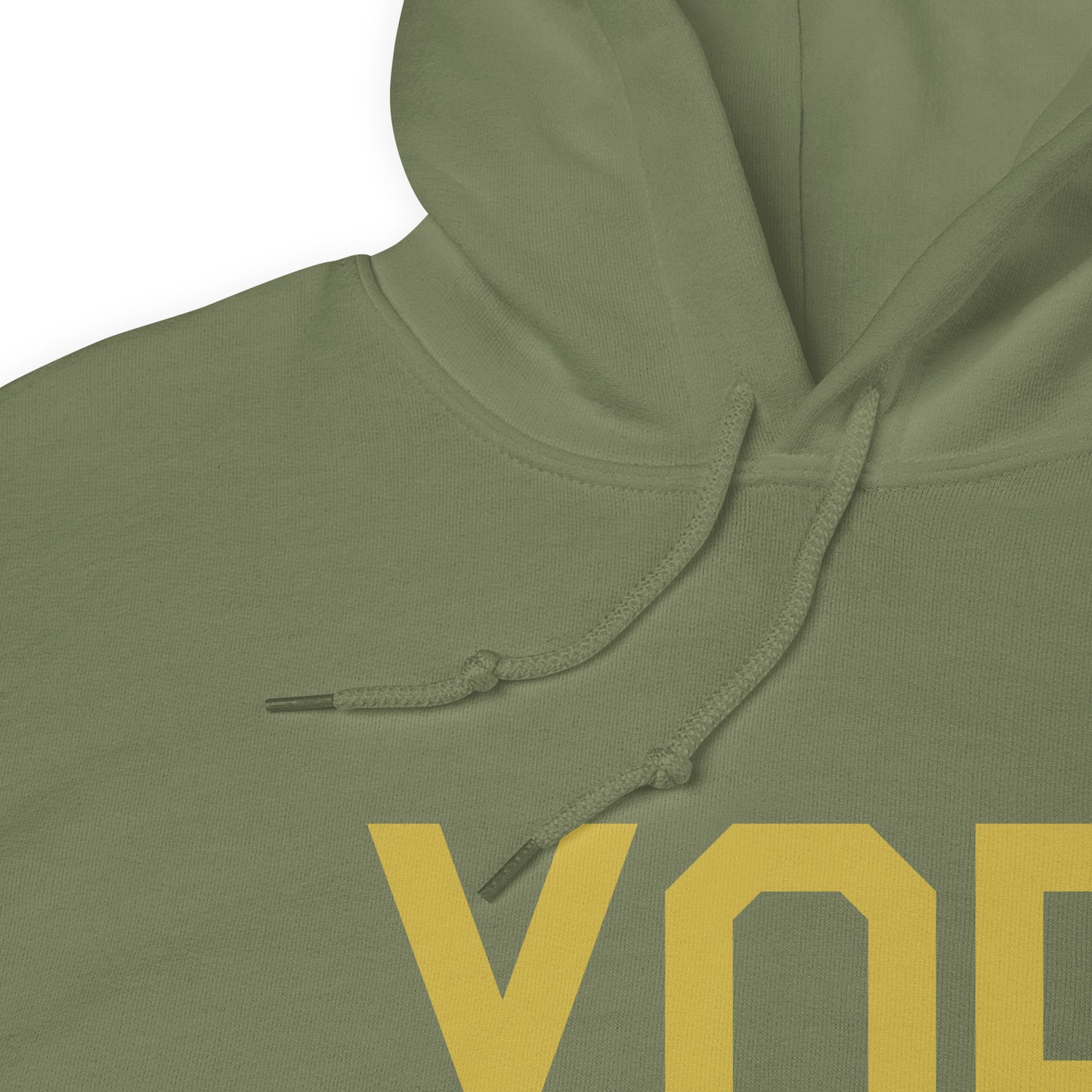 Aviation Gift Unisex Hoodie - Old Gold Graphic • YQB Quebec City • YHM Designs - Image 08