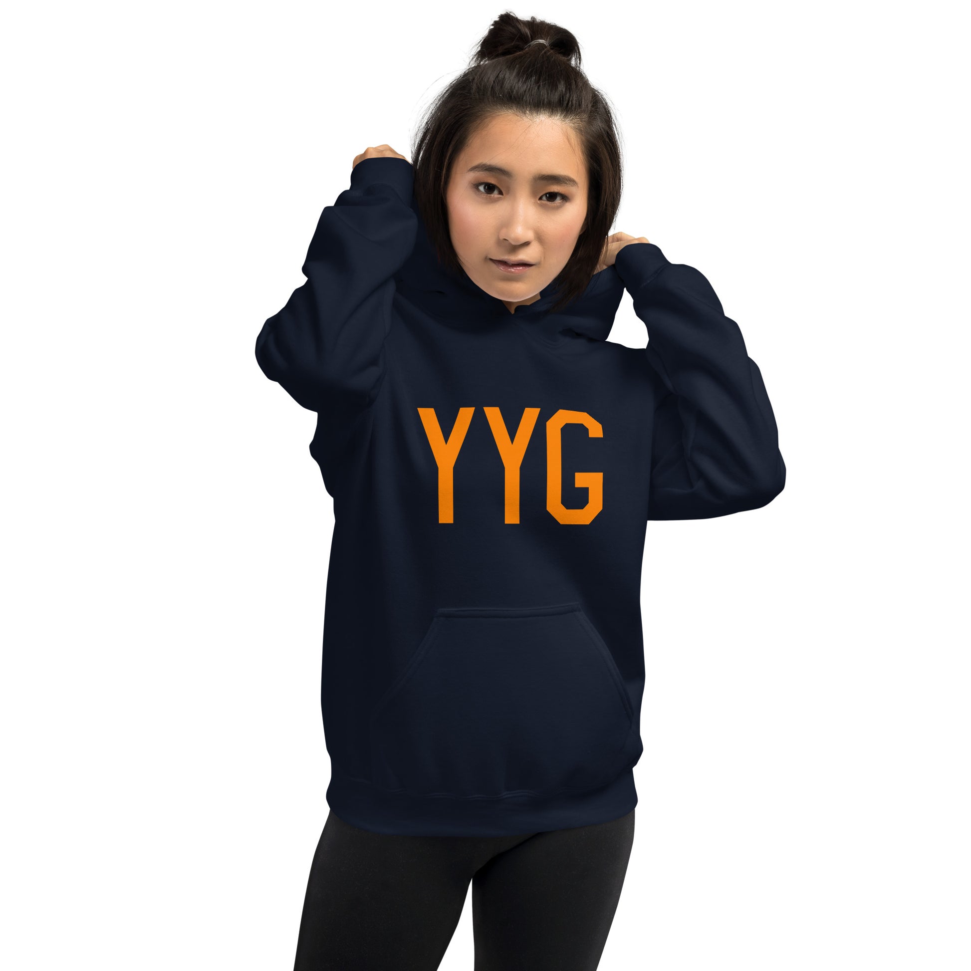 Unisex Hoodie - Orange Graphic • YYG Charlottetown • YHM Designs - Image 08