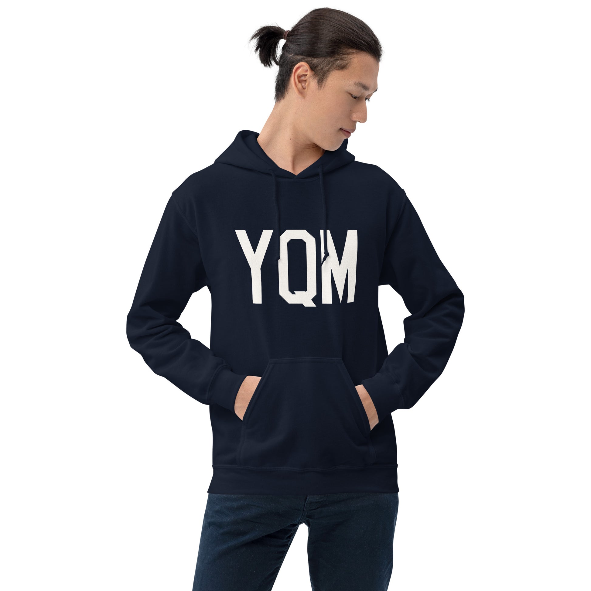 Unisex Hoodie - White Graphic • YQM Moncton • YHM Designs - Image 09