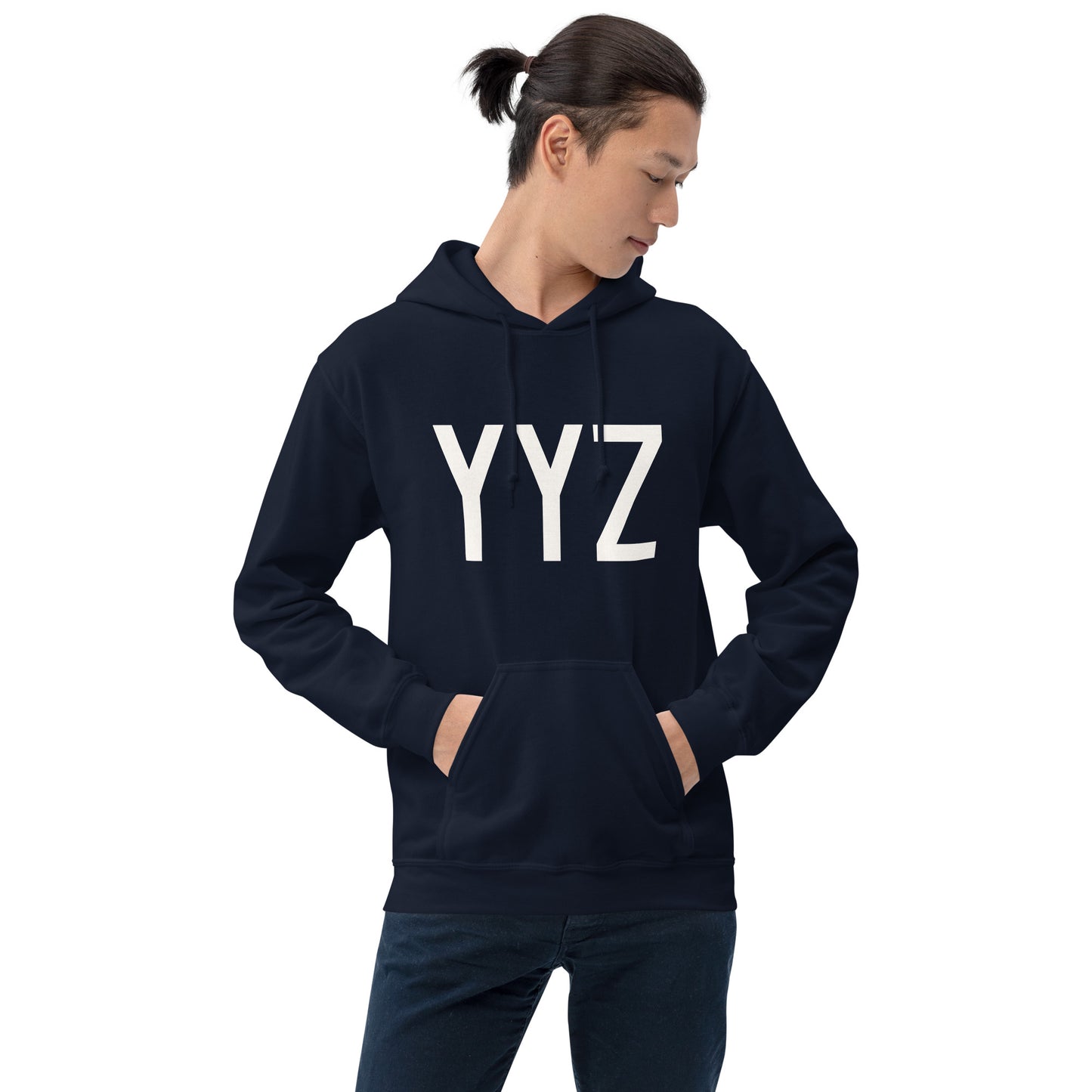 Unisex Hoodie - White Graphic • YYZ Toronto • YHM Designs - Image 09