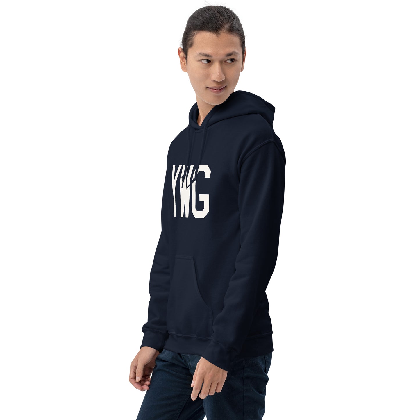 Unisex Hoodie - White Graphic • YWG Winnipeg • YHM Designs - Image 10