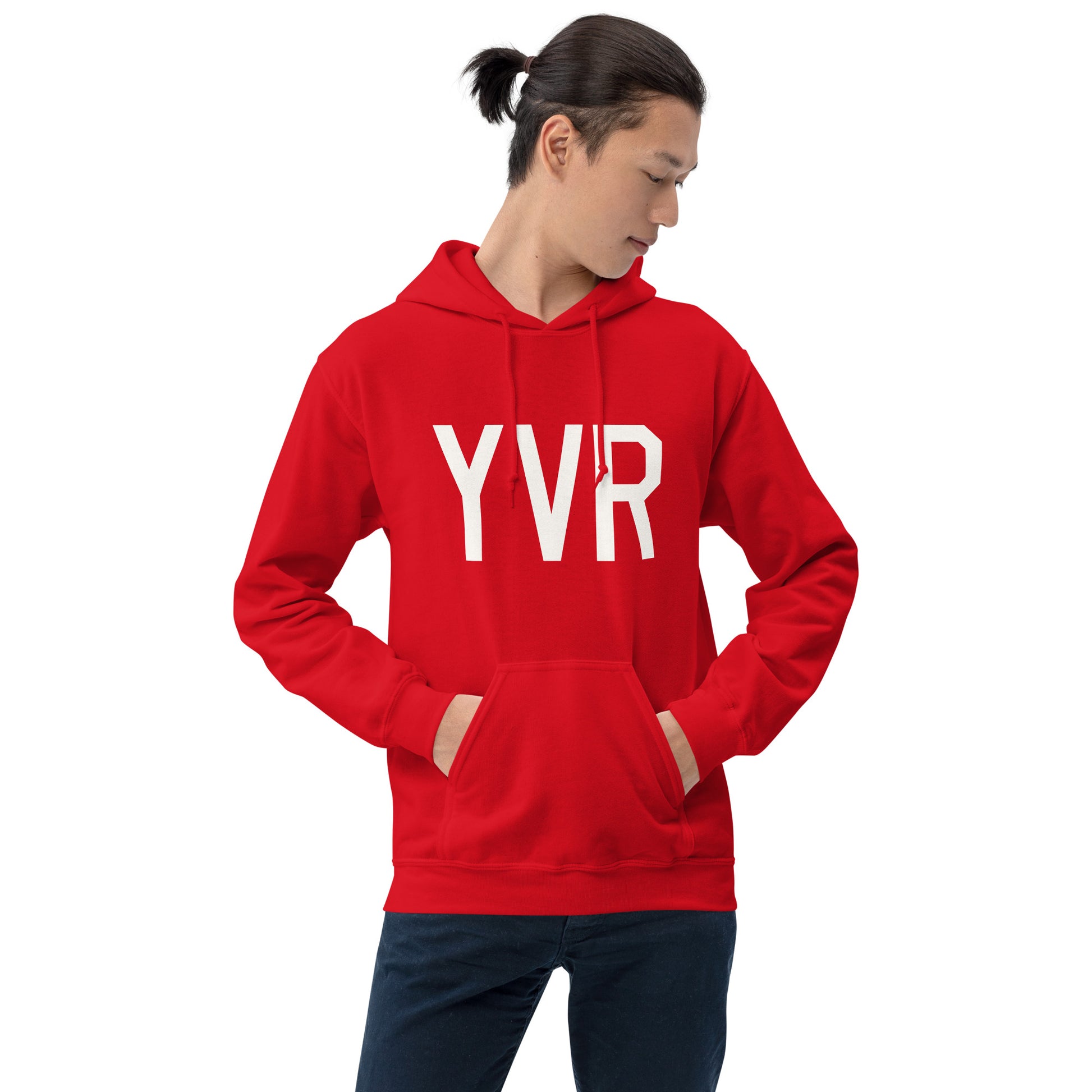 Unisex Hoodie - White Graphic • YVR Vancouver • YHM Designs - Image 11