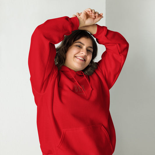 Embroidered Unisex Hoodie - Monochrome • BKK Bangkok • YHM Designs - Image 02
