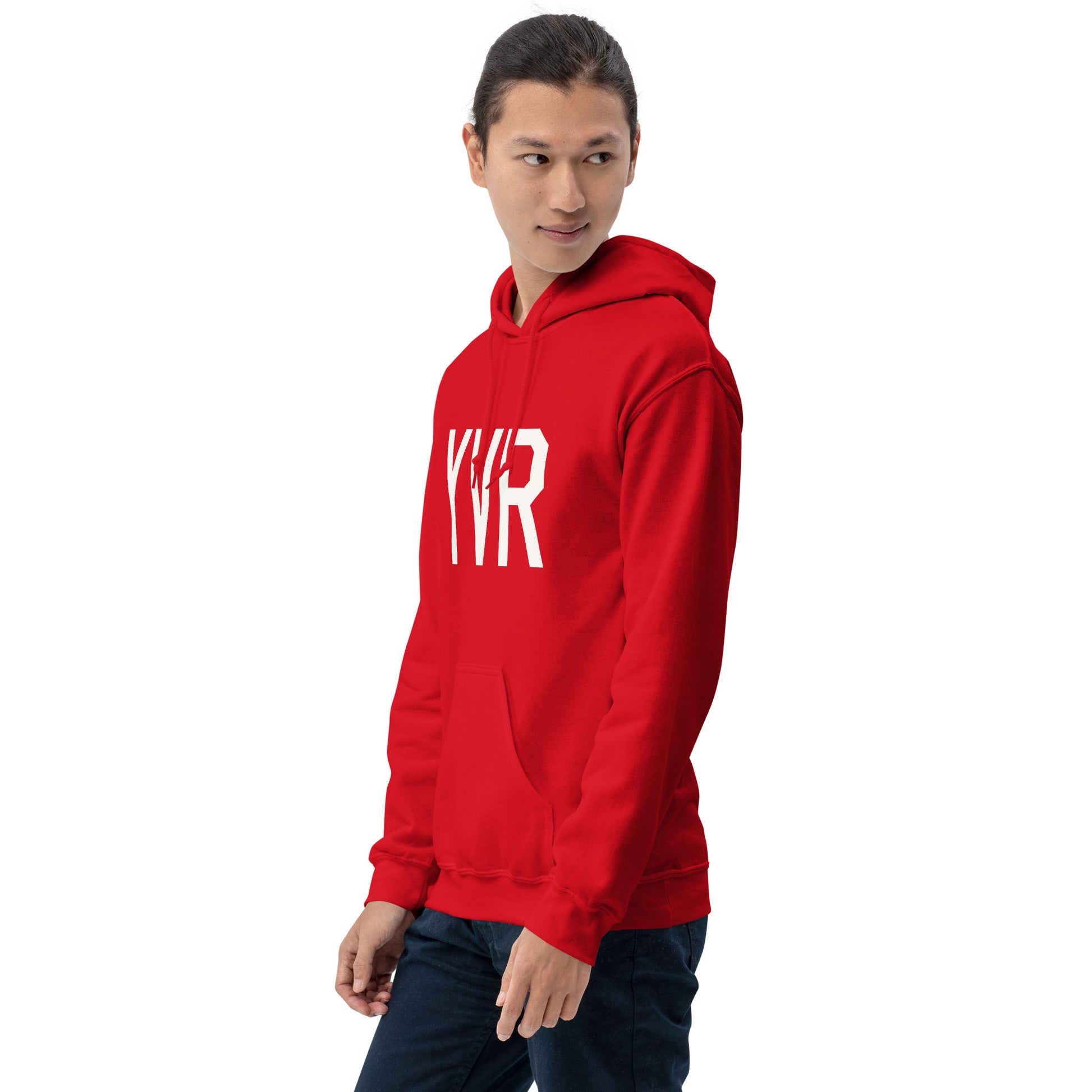Unisex Hoodie - White Graphic • YVR Vancouver • YHM Designs - Image 12
