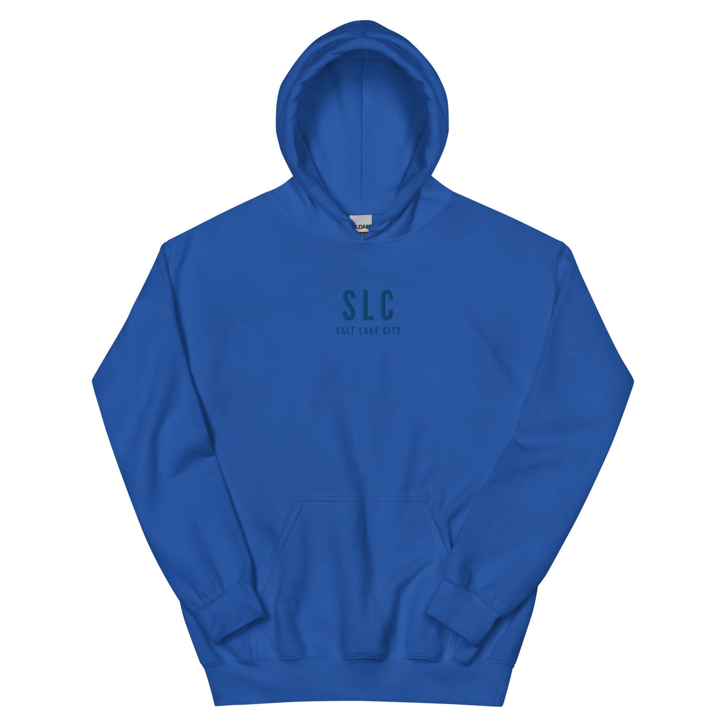 Embroidered Unisex Hoodie - Monochrome • SLC Salt Lake City • YHM Designs - Image 11