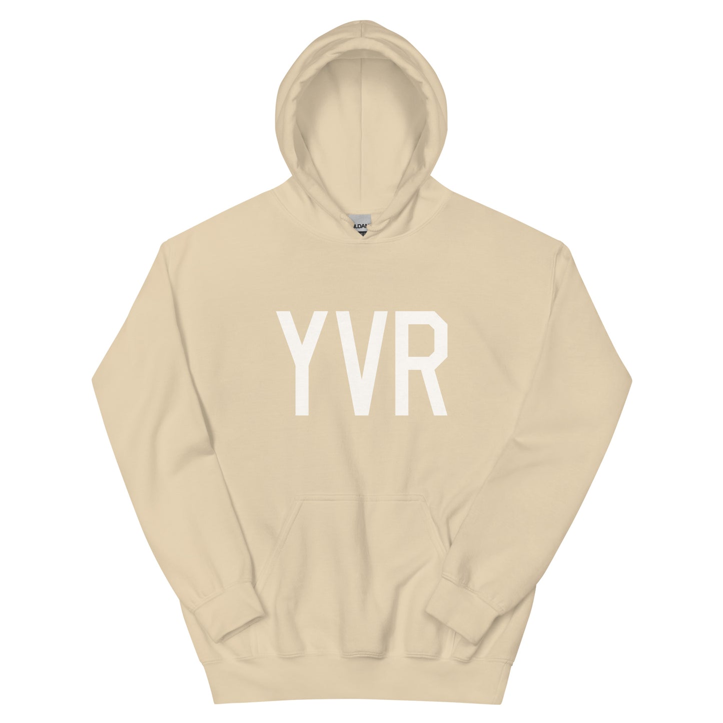 Unisex Hoodie - White Graphic • YVR Vancouver • YHM Designs - Image 06