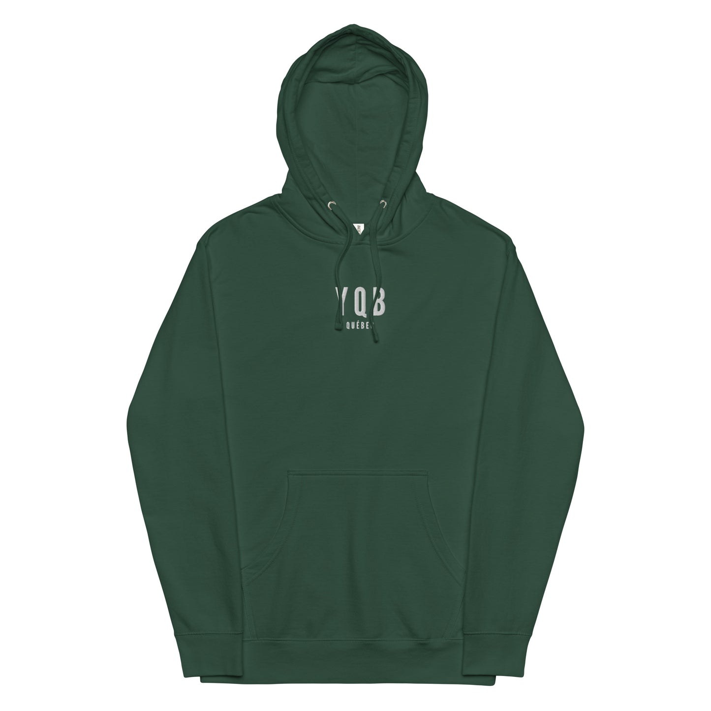 City Midweight Hoodie - White • YQB Quebec City • YHM Designs - Image 13