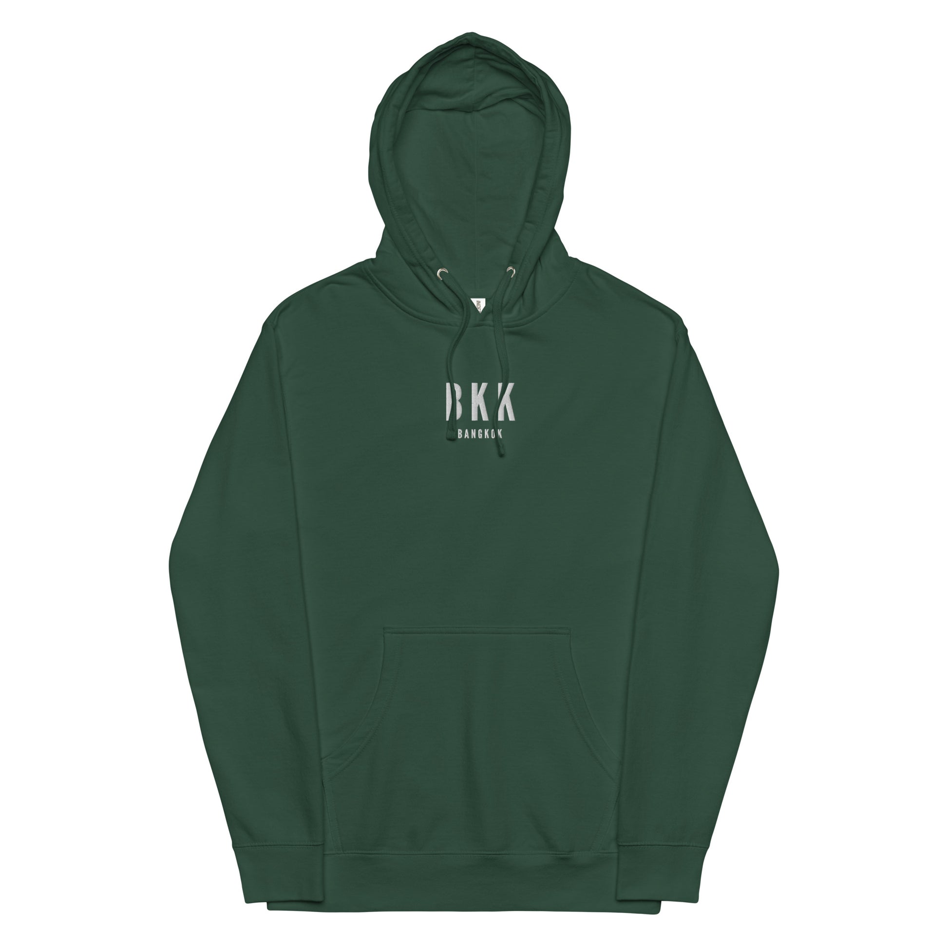 Embroidered Midweight Hoodie - White • BKK Bangkok • YHM Designs - Image 13
