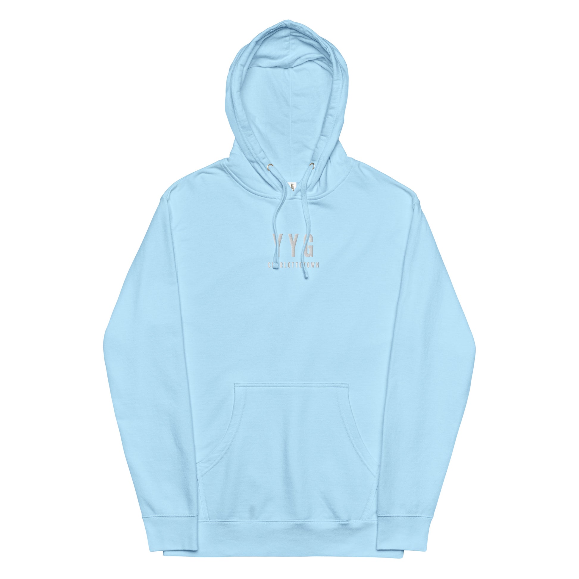 City Midweight Hoodie - White • YYG Charlottetown • YHM Designs - Image 14