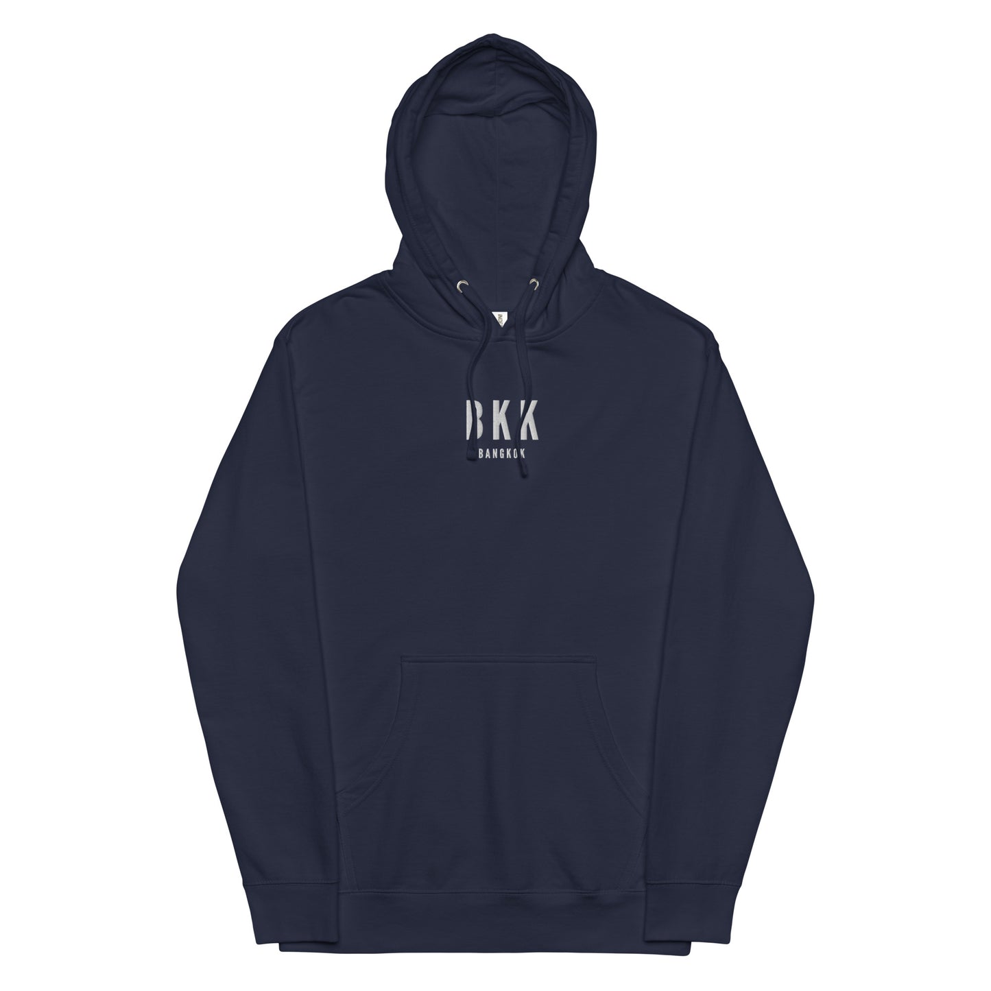 Embroidered Midweight Hoodie - White • BKK Bangkok • YHM Designs - Image 11
