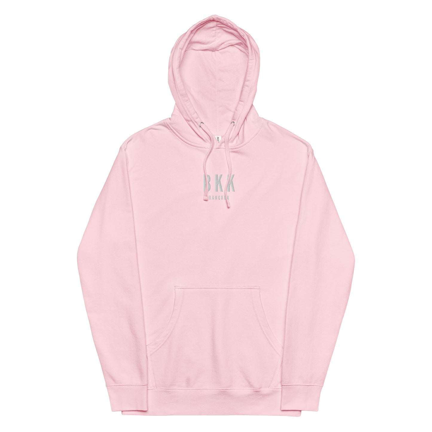 Embroidered Midweight Hoodie - White • BKK Bangkok • YHM Designs - Image 15