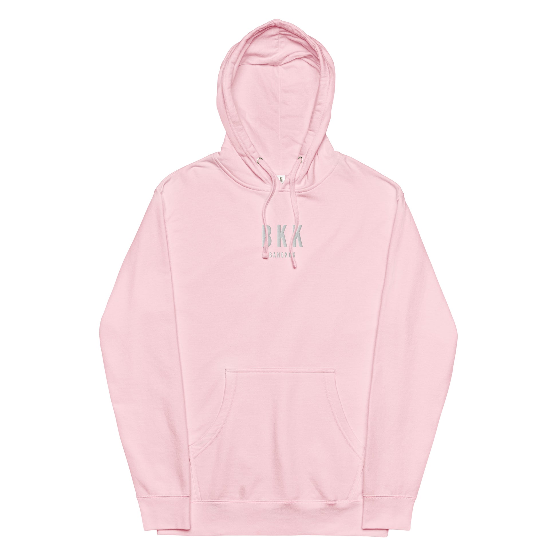 Embroidered Midweight Hoodie - White • BKK Bangkok • YHM Designs - Image 15