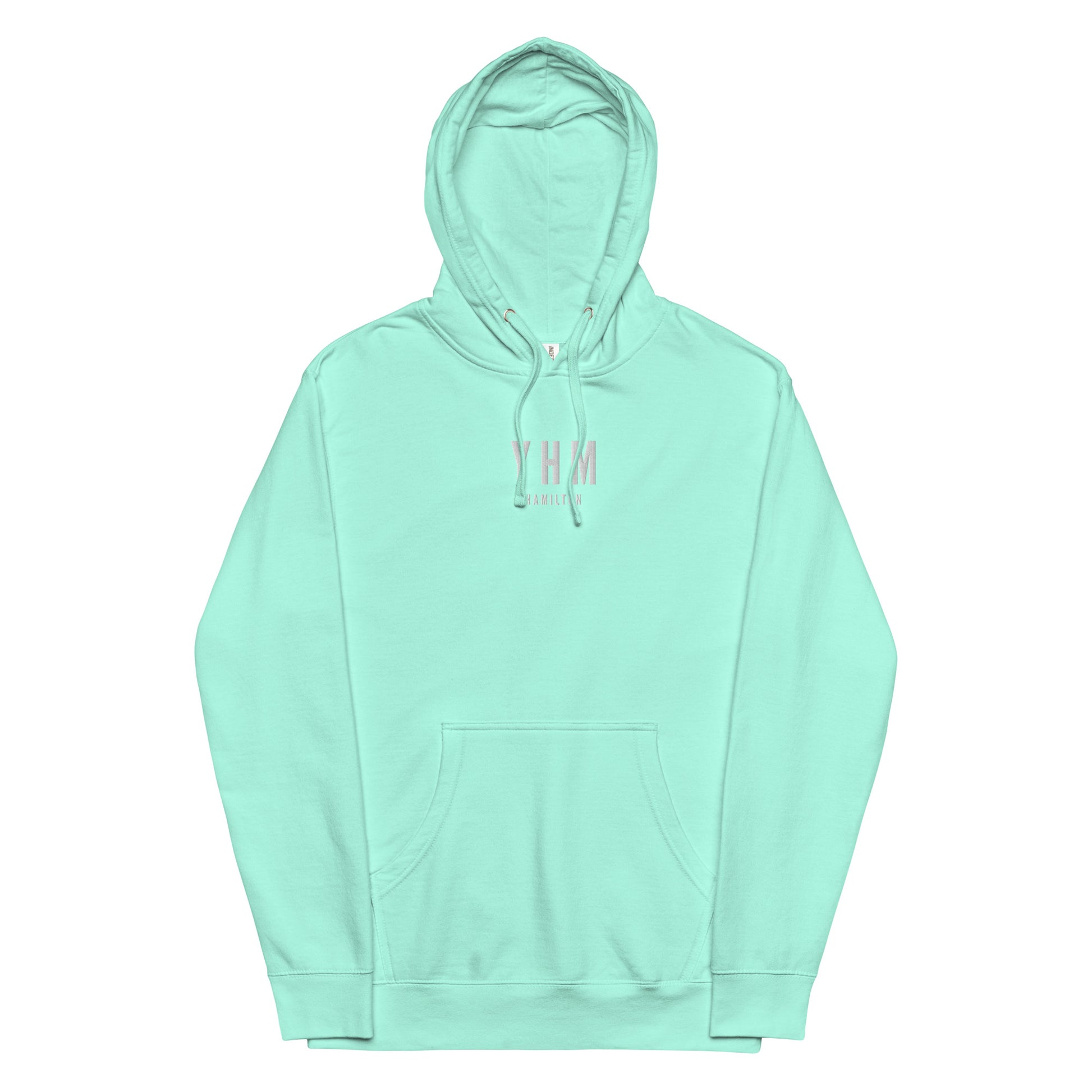 Embroidered Midweight Hoodie - White • YHM Hamilton • YHM Designs - Image 16