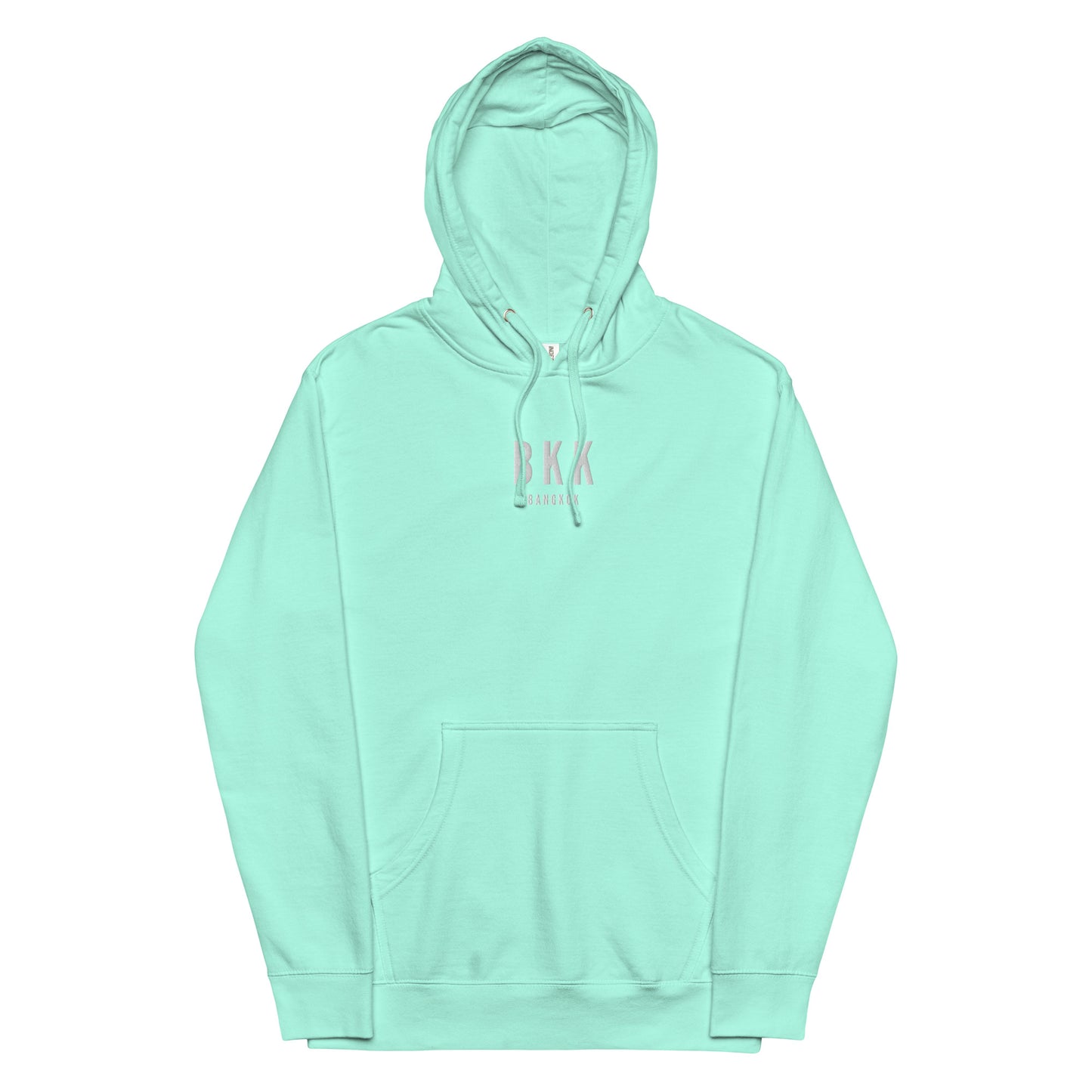 Embroidered Midweight Hoodie - White • BKK Bangkok • YHM Designs - Image 16