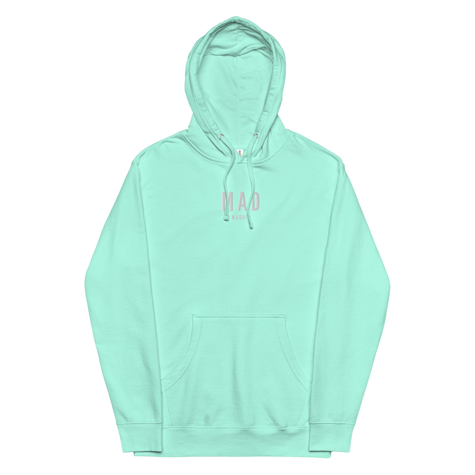 Embroidered Midweight Hoodie - White • MAD Madrid • YHM Designs - Image 16