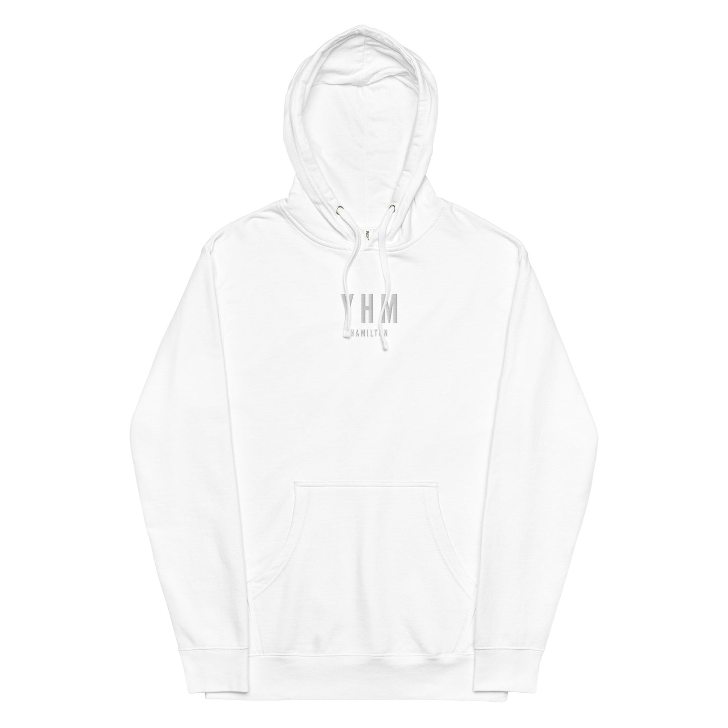 Embroidered Midweight Hoodie - White • YHM Hamilton • YHM Designs - Image 18