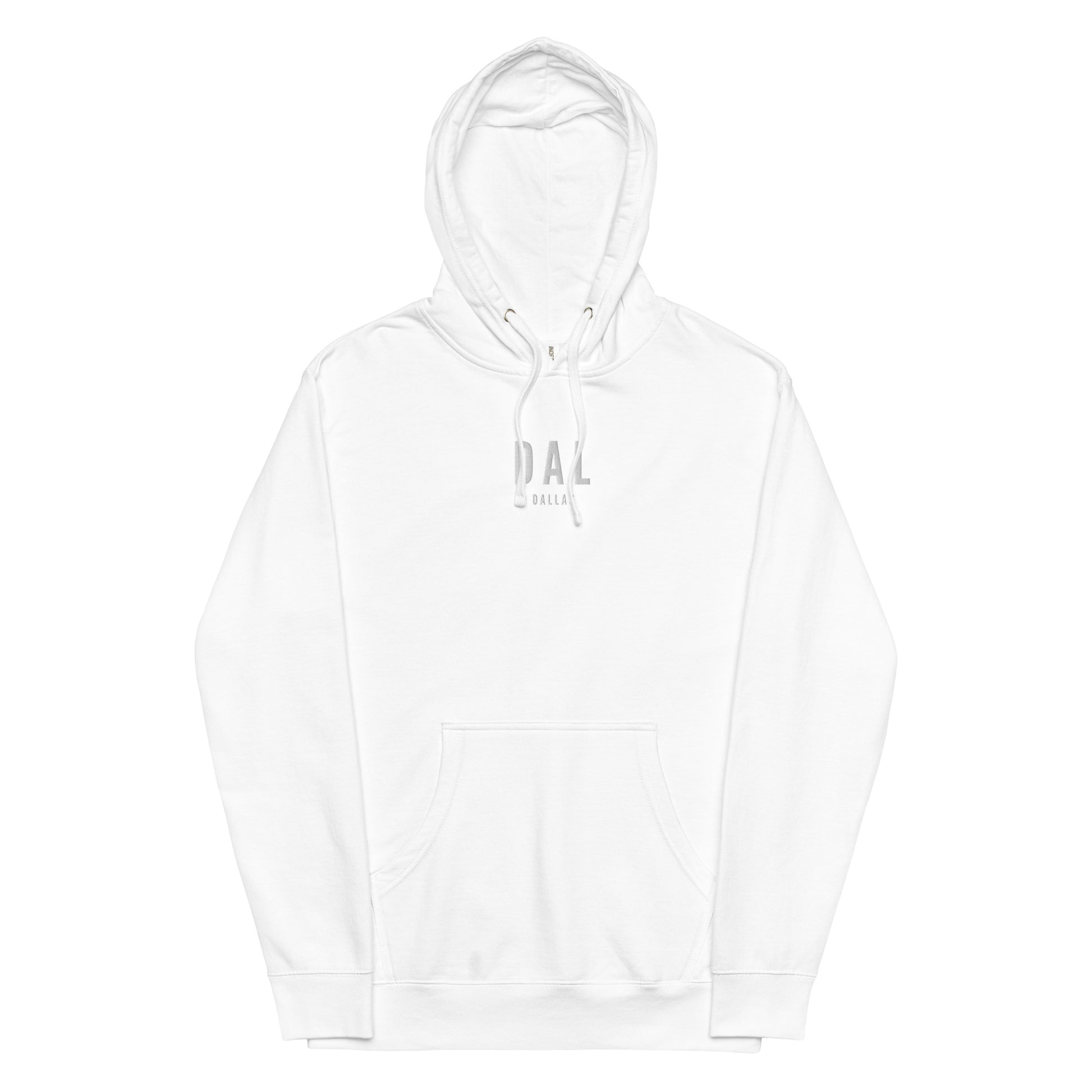City Midweight Hoodie - White • DAL Dallas • YHM Designs - Image 18