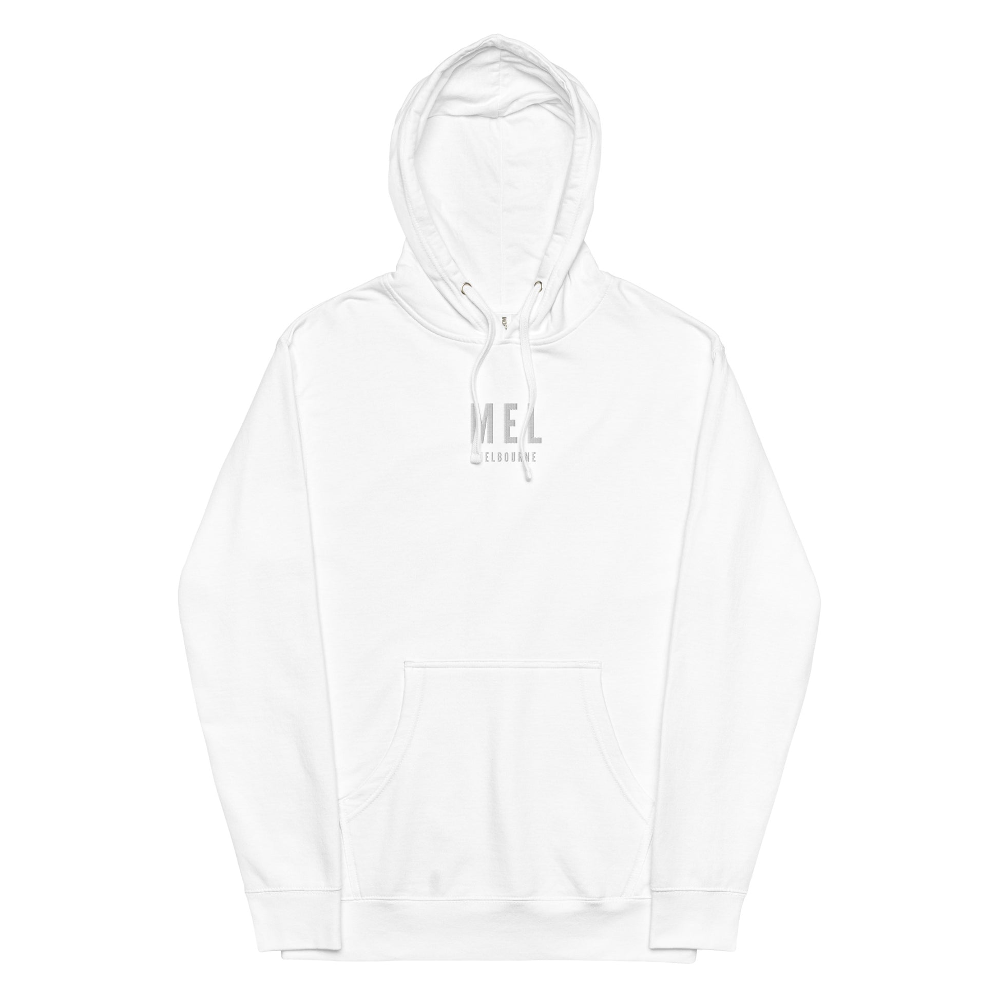 City Midweight Hoodie - White • MEL Melbourne • YHM Designs - Image 18