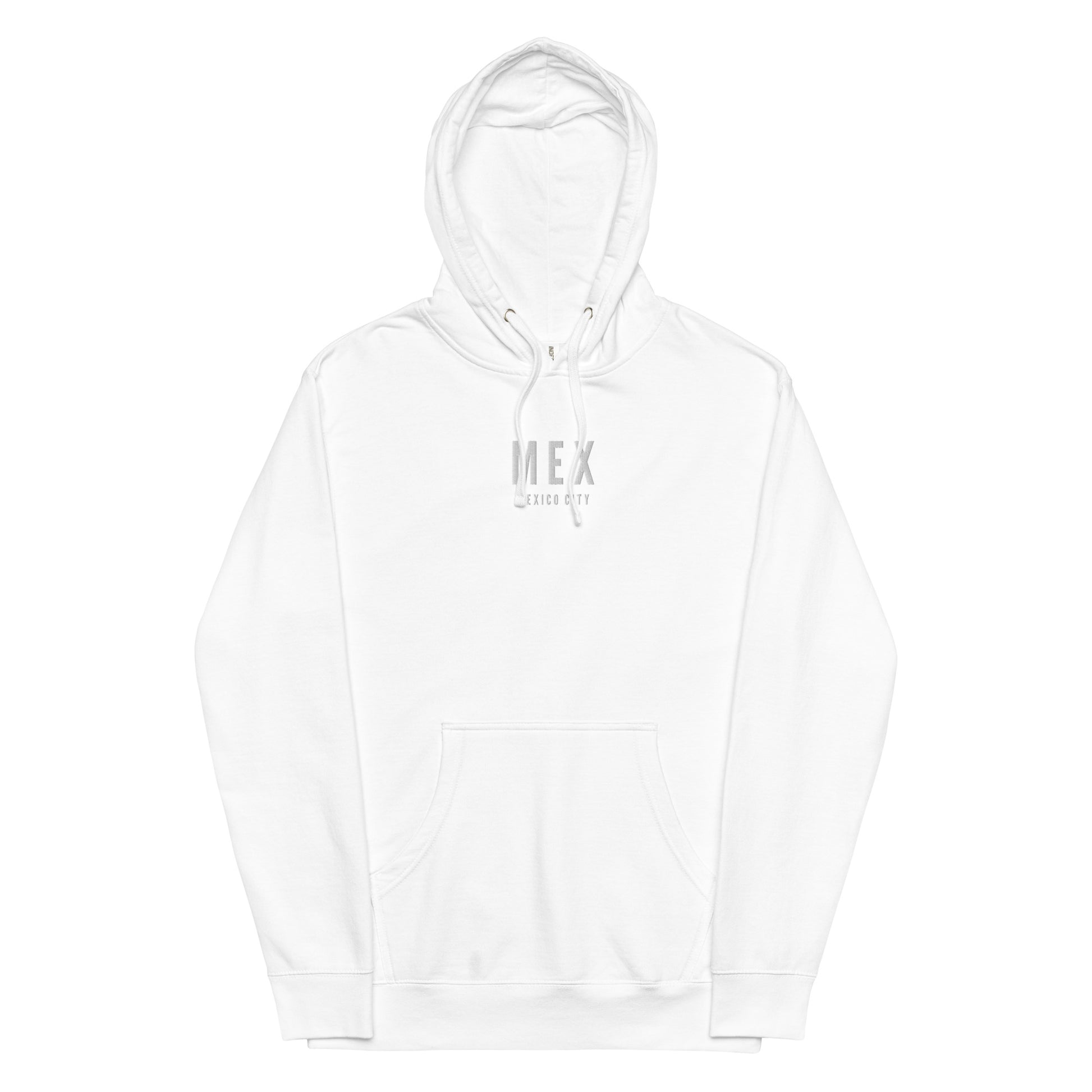 City Midweight Hoodie - White • MEX Mexico City • YHM Designs - Image 18