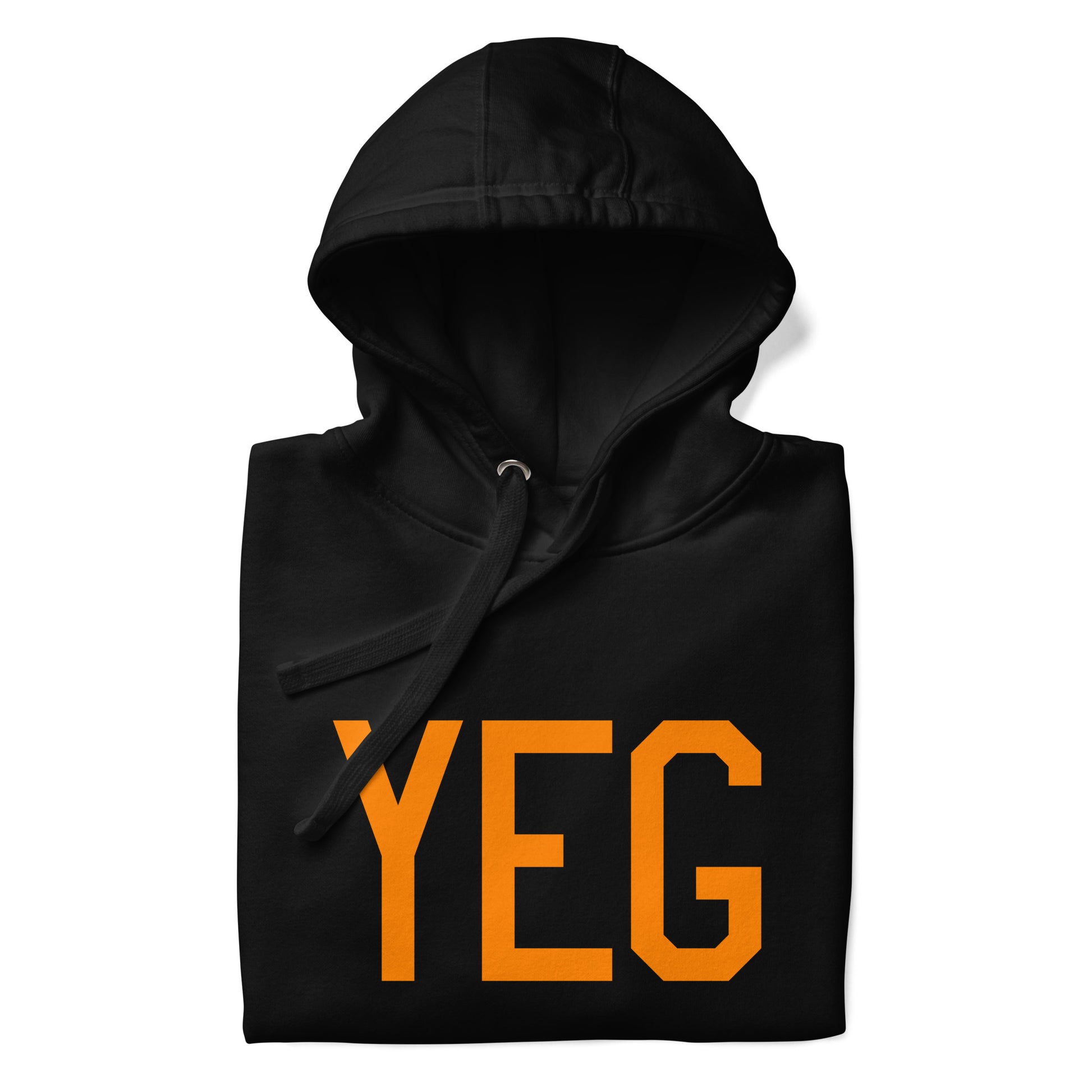 Premium Hoodie - Orange Graphic • YEG Edmonton • YHM Designs - Image 03