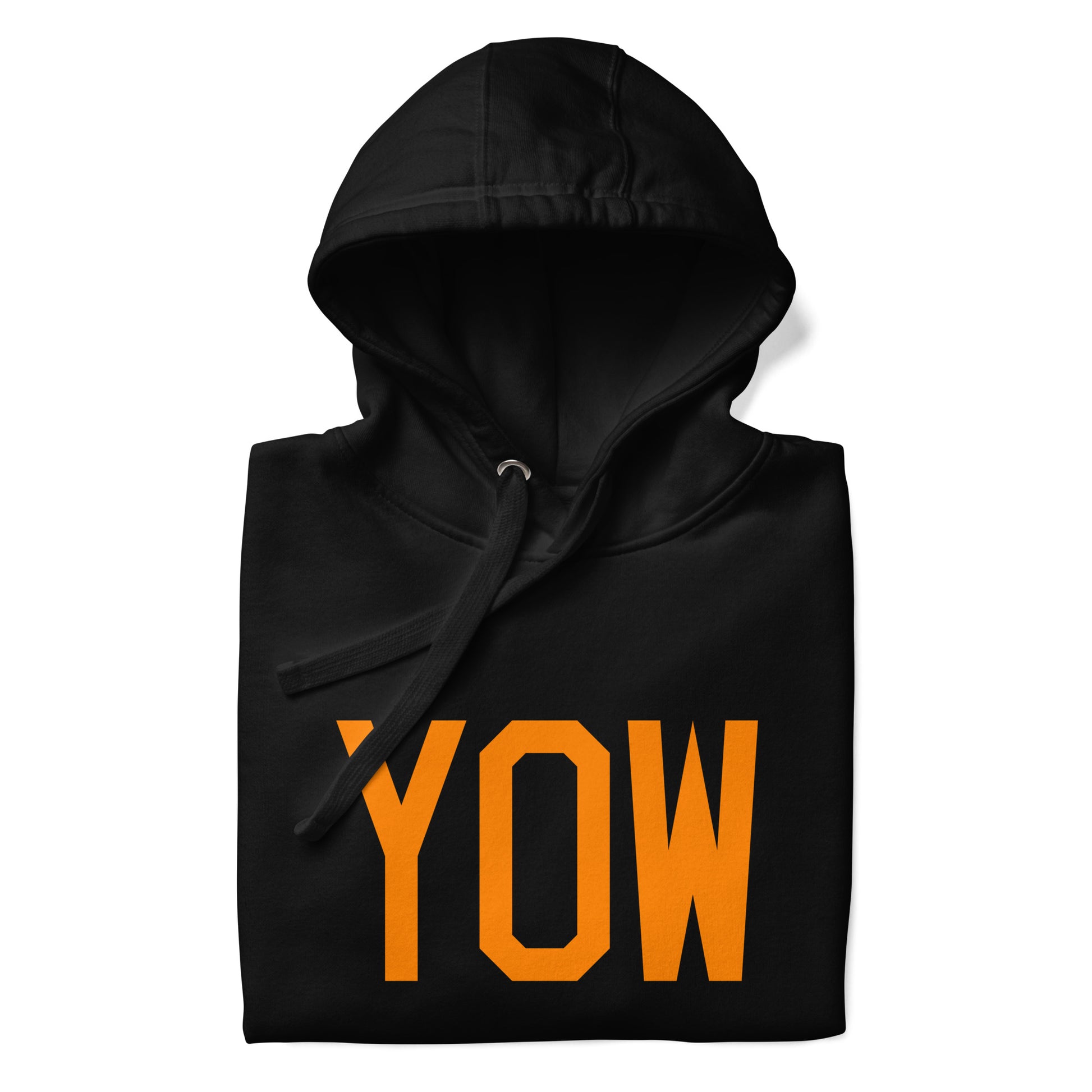 Premium Hoodie - Orange Graphic • YOW Ottawa • YHM Designs - Image 03
