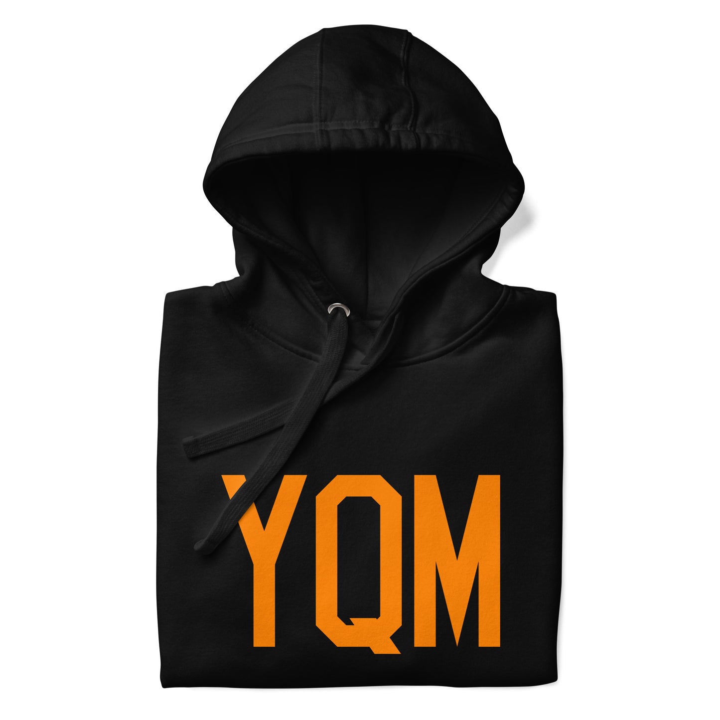 Premium Hoodie - Orange Graphic • YQM Moncton • YHM Designs - Image 03