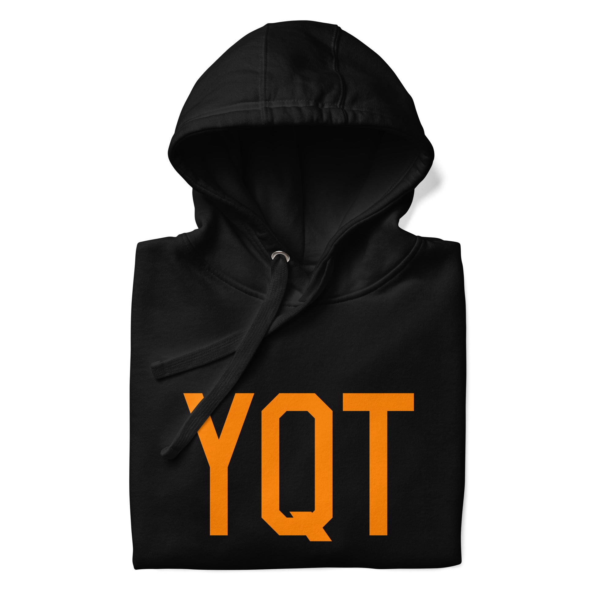 Premium Hoodie - Orange Graphic • YQT Thunder Bay • YHM Designs - Image 03