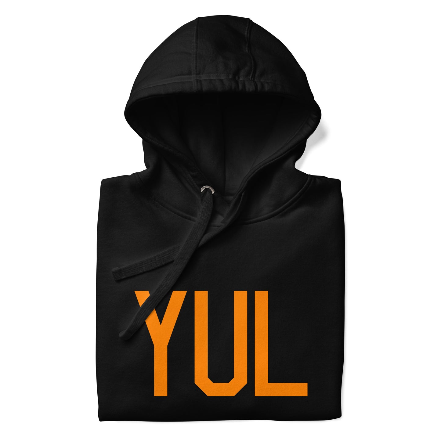 Premium Hoodie - Orange Graphic • YUL Montreal • YHM Designs - Image 03