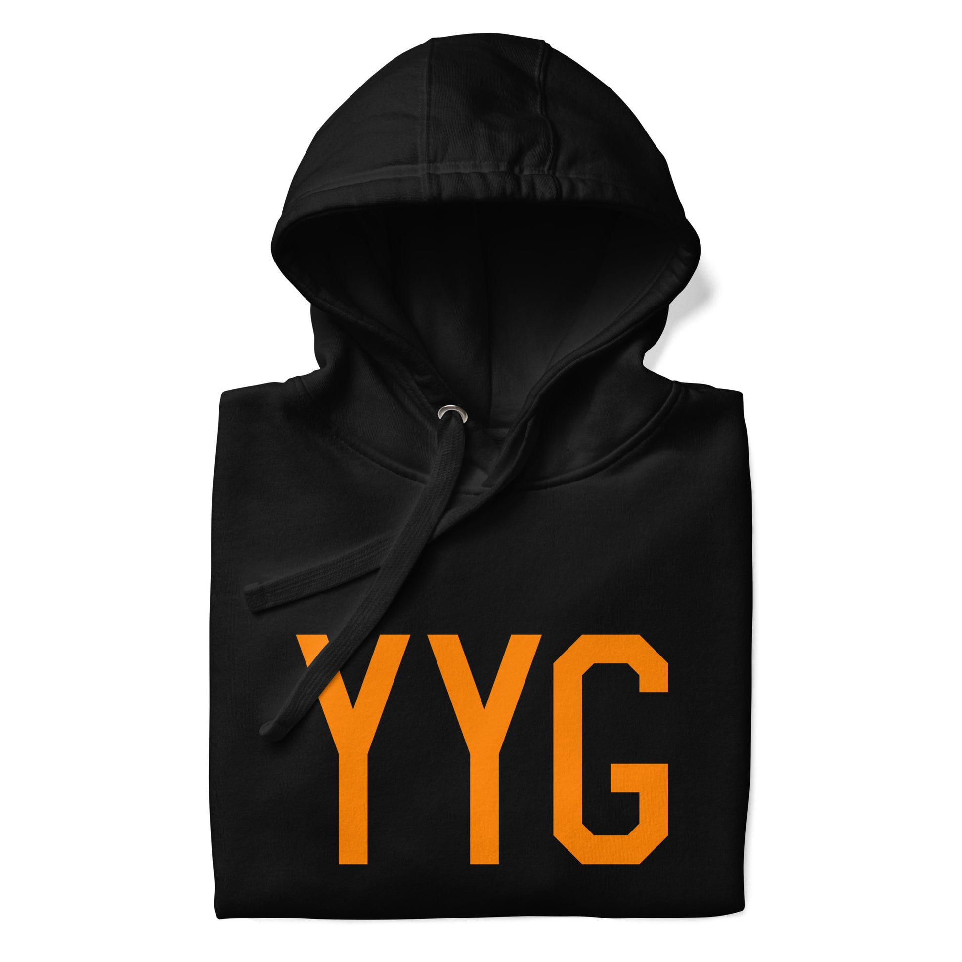 Premium Hoodie - Orange Graphic • YYG Charlottetown • YHM Designs - Image 03
