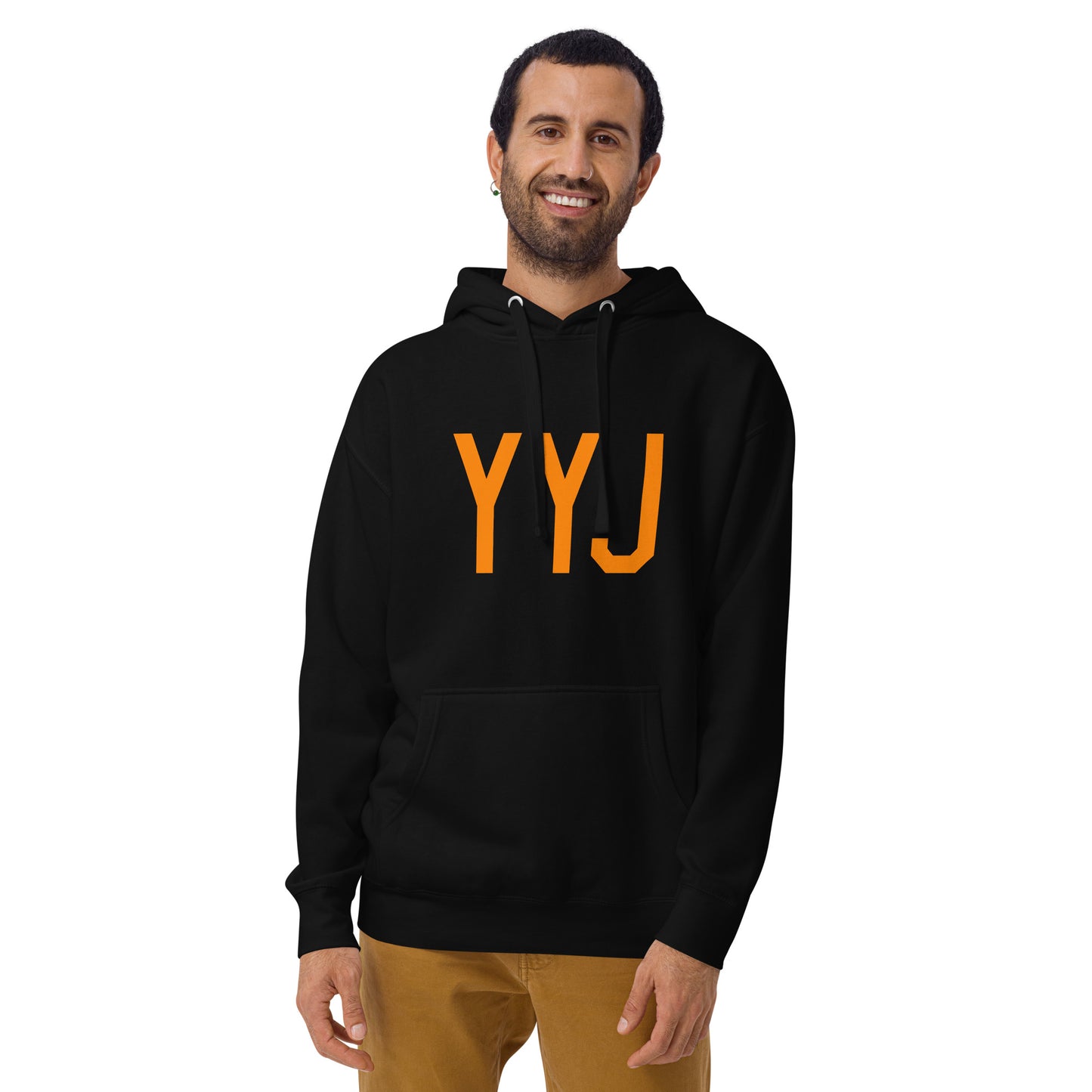 Premium Hoodie - Orange Graphic • YYJ Victoria • YHM Designs - Image 01
