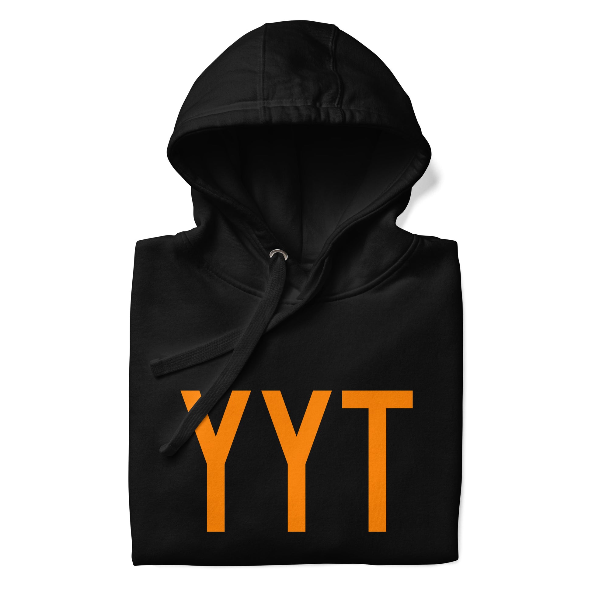 Premium Hoodie - Orange Graphic • YYT St. John's • YHM Designs - Image 03