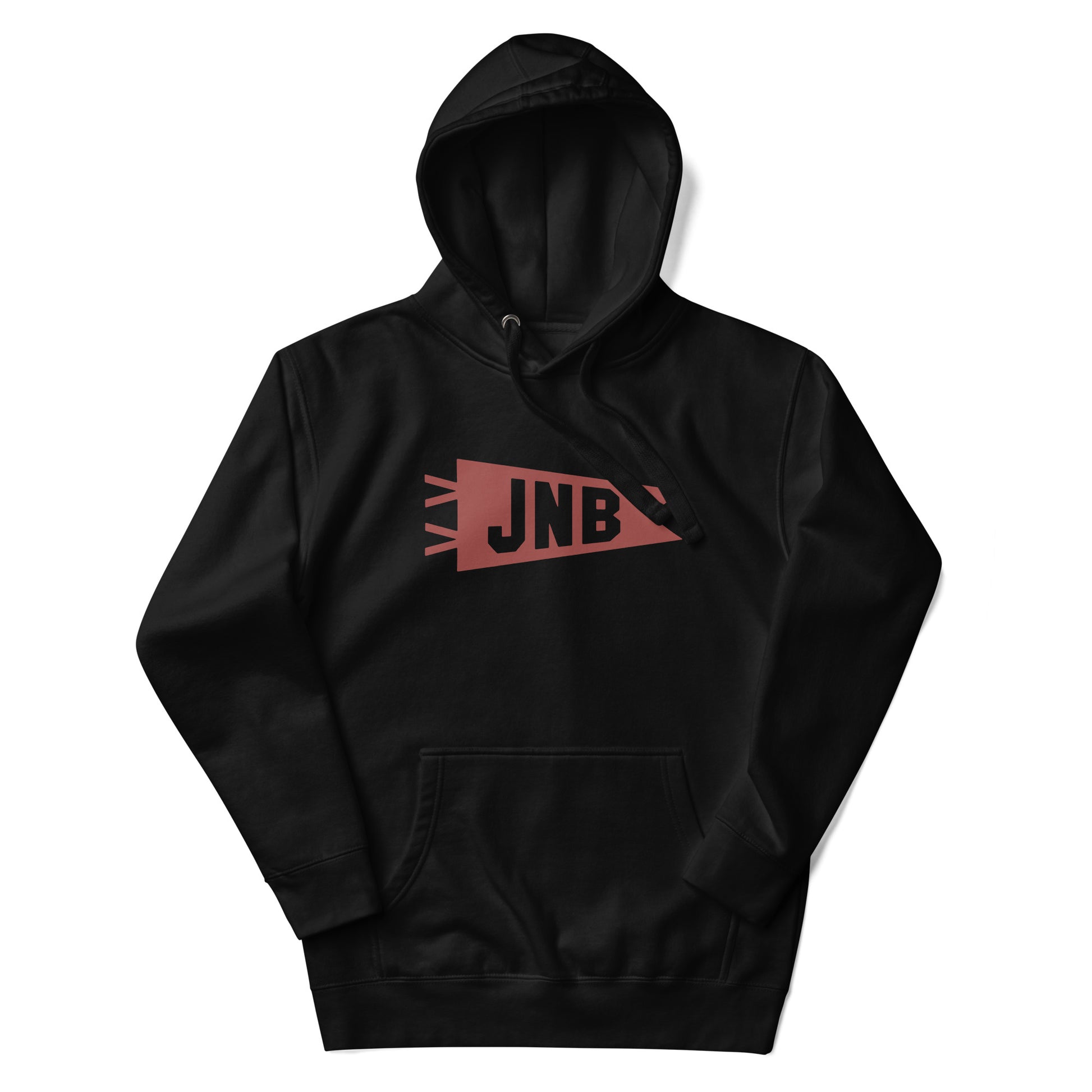 Airport Code Premium Hoodie - Terracotta Graphic • JNB Johannesburg • YHM Designs - Image 10