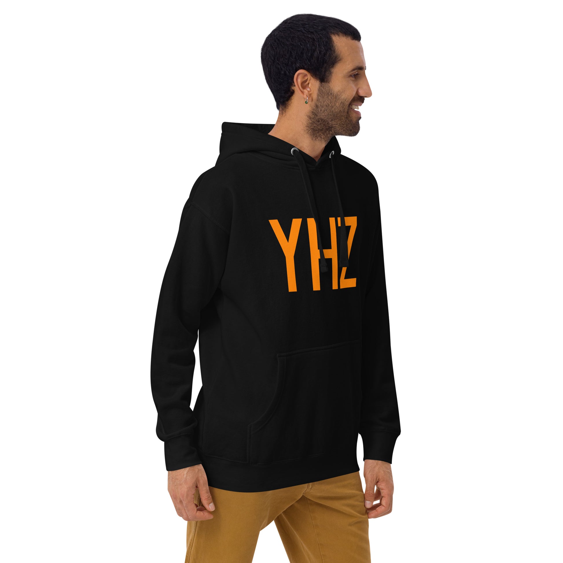 Premium Hoodie - Orange Graphic • YHZ Halifax • YHM Designs - Image 08
