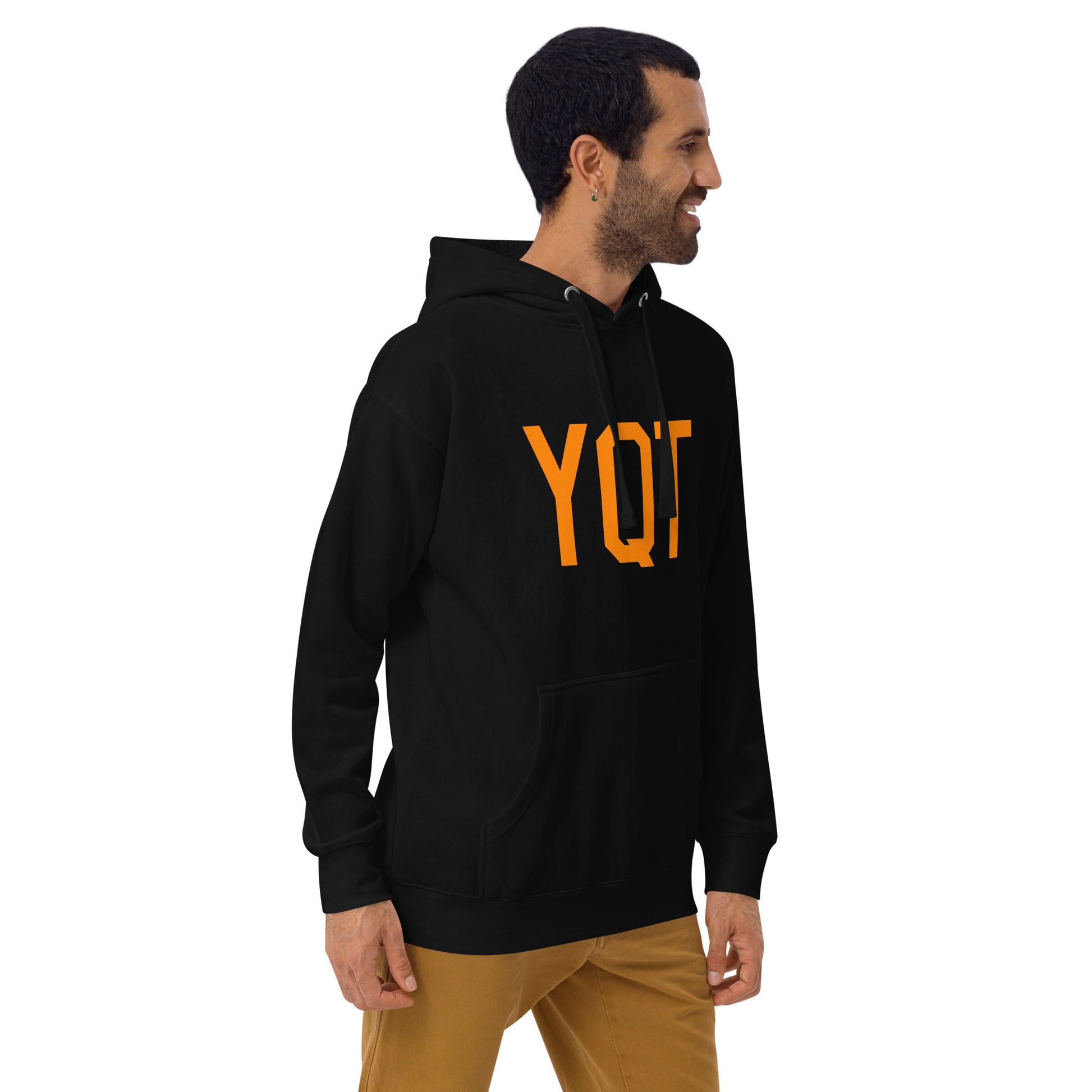 Premium Hoodie - Orange Graphic • YQT Thunder Bay • YHM Designs - Image 08