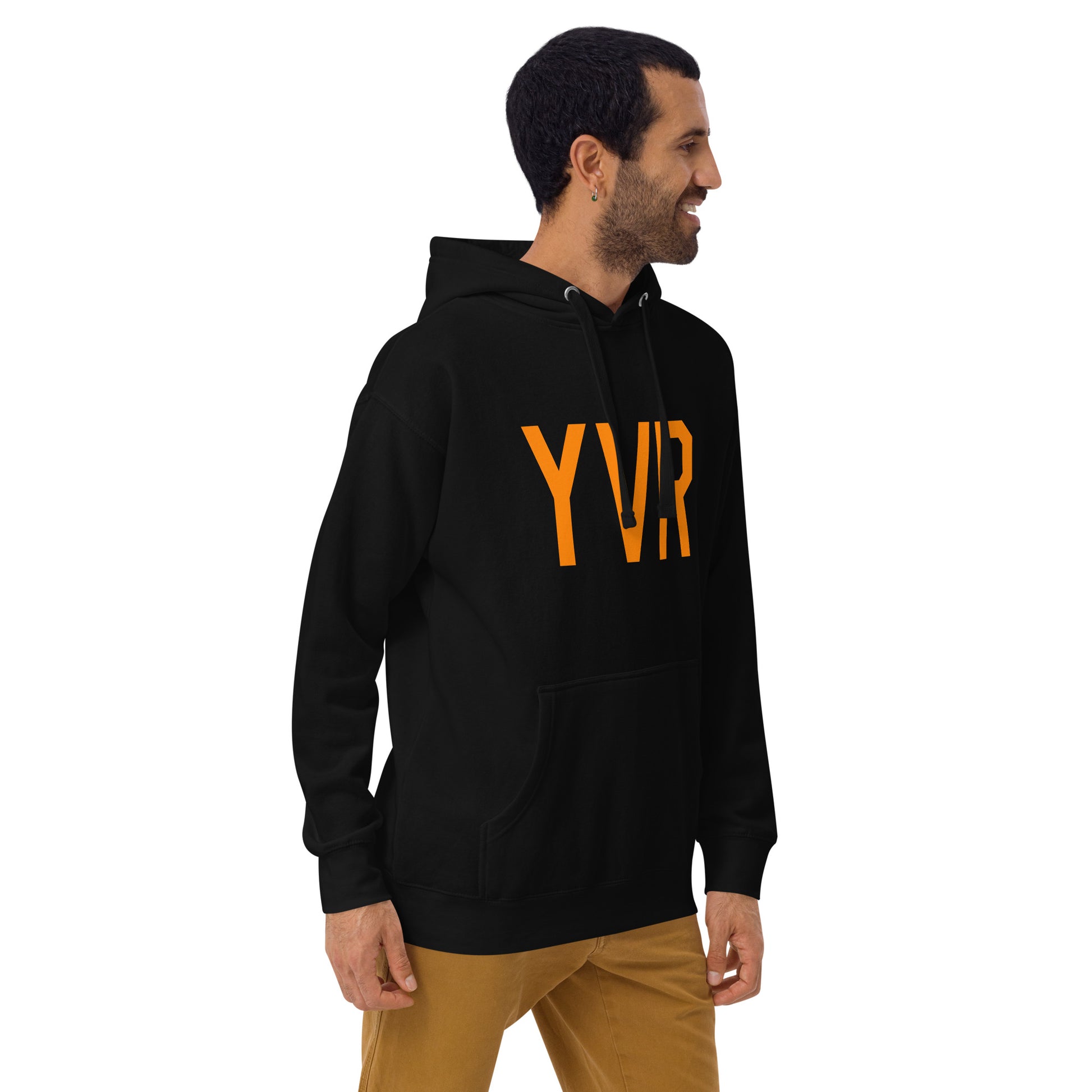 Premium Hoodie - Orange Graphic • YVR Vancouver • YHM Designs - Image 08