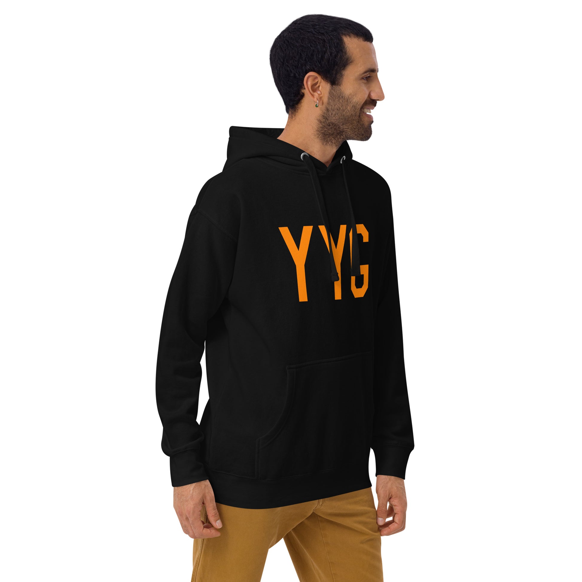 Premium Hoodie - Orange Graphic • YYG Charlottetown • YHM Designs - Image 08
