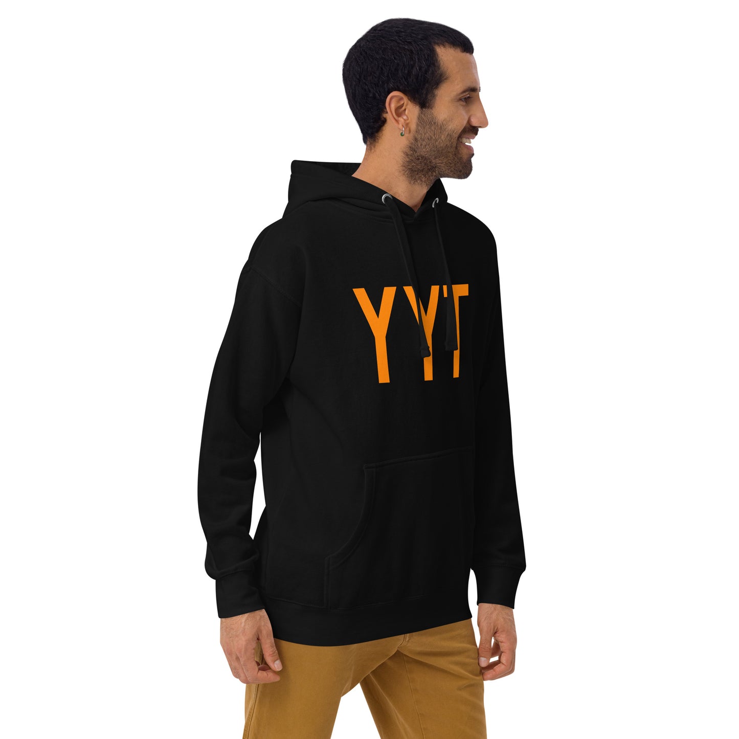 Premium Hoodie - Orange Graphic • YYT St. John's • YHM Designs - Image 08
