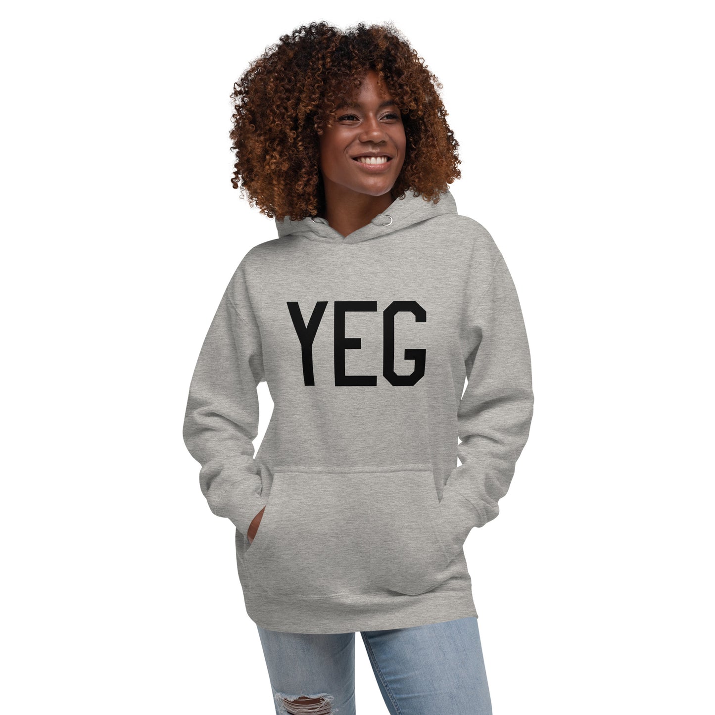 Premium Hoodie - Black Graphic • YEG Edmonton • YHM Designs - Image 01