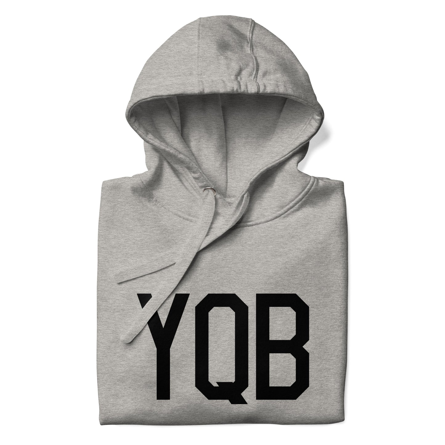 Premium Hoodie - Black Graphic • YQB Quebec City • YHM Designs - Image 06