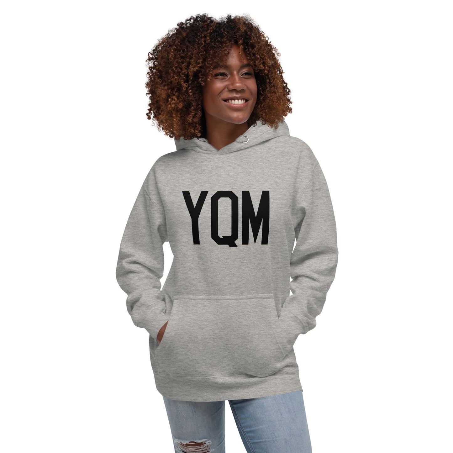 Premium Hoodie - Black Graphic • YQM Moncton • YHM Designs - Image 01