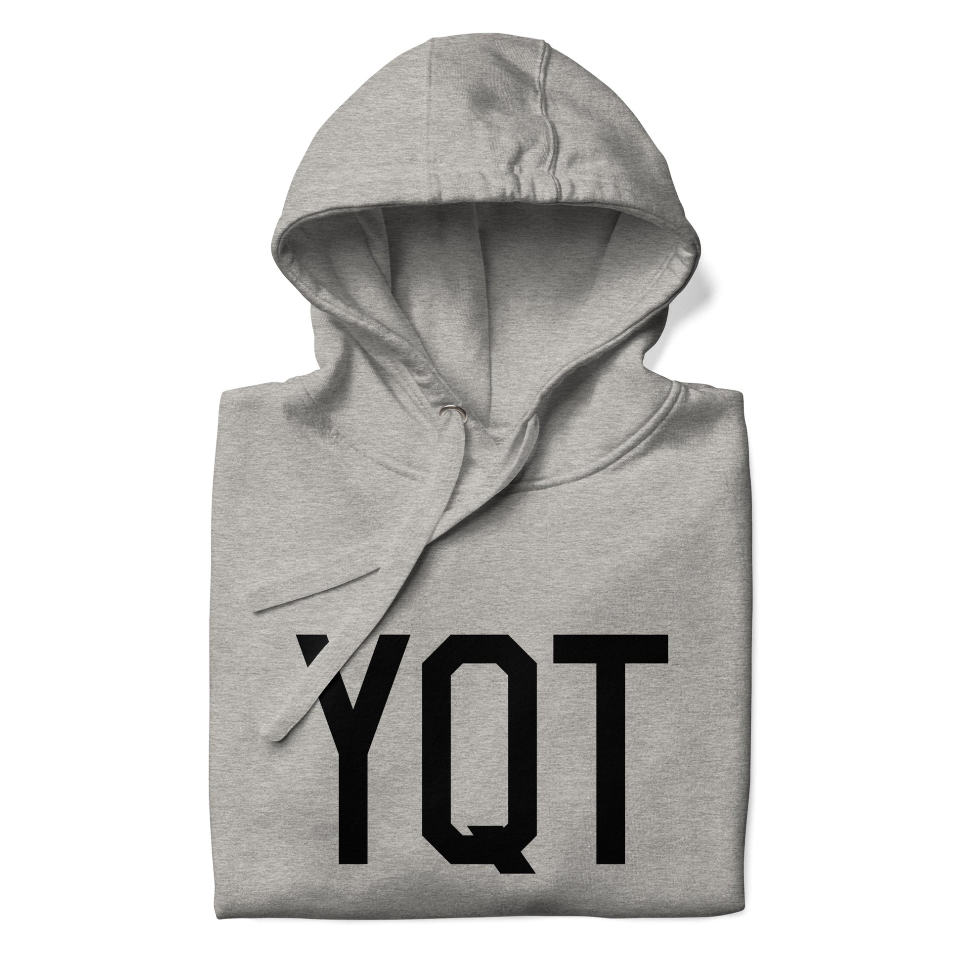 Premium Hoodie - Black Graphic • YQT Thunder Bay • YHM Designs - Image 06