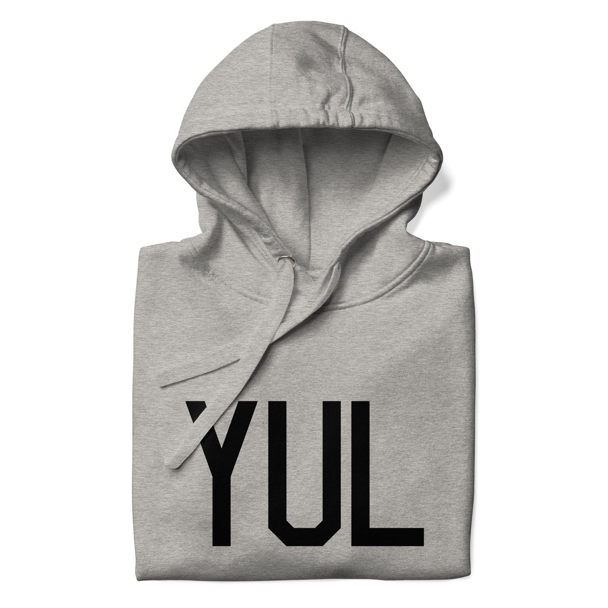 Premium Hoodie - Black Graphic • YUL Montreal • YHM Designs - Image 06