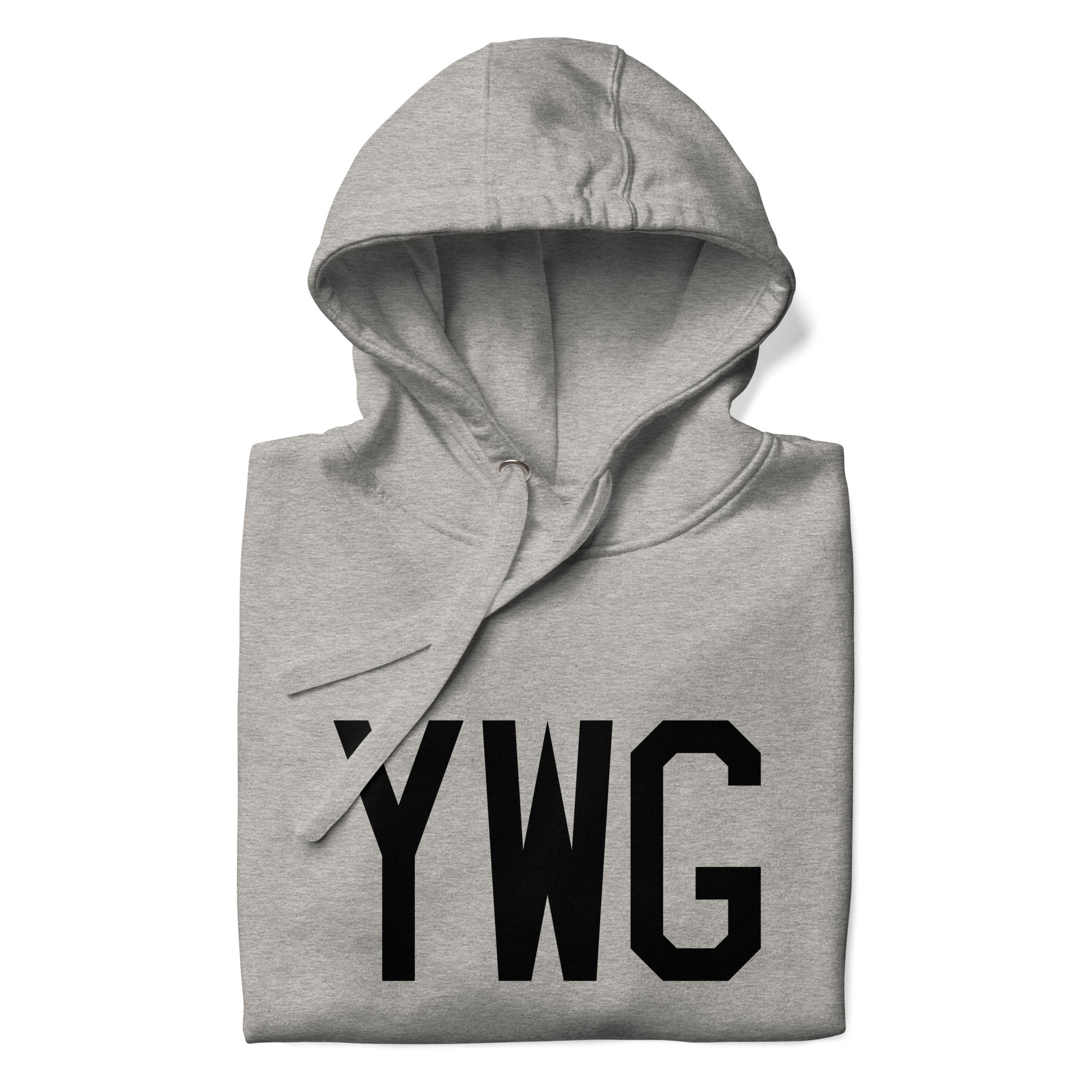 Premium Hoodie - Black Graphic • YWG Winnipeg • YHM Designs - Image 06