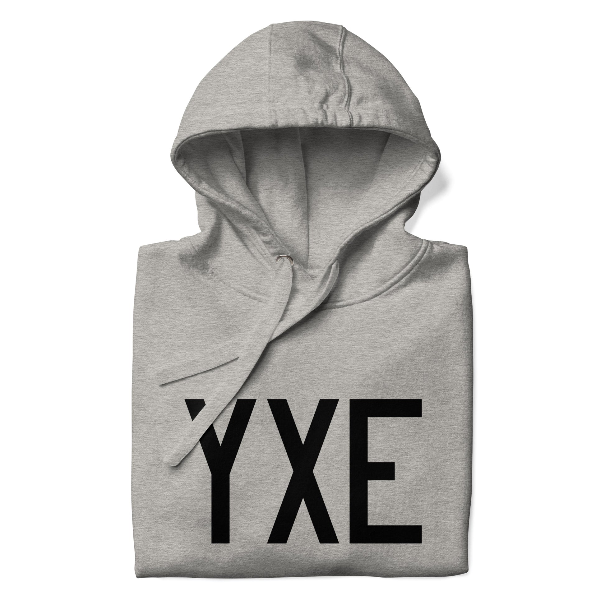 Premium Hoodie - Black Graphic • YXE Saskatoon • YHM Designs - Image 06