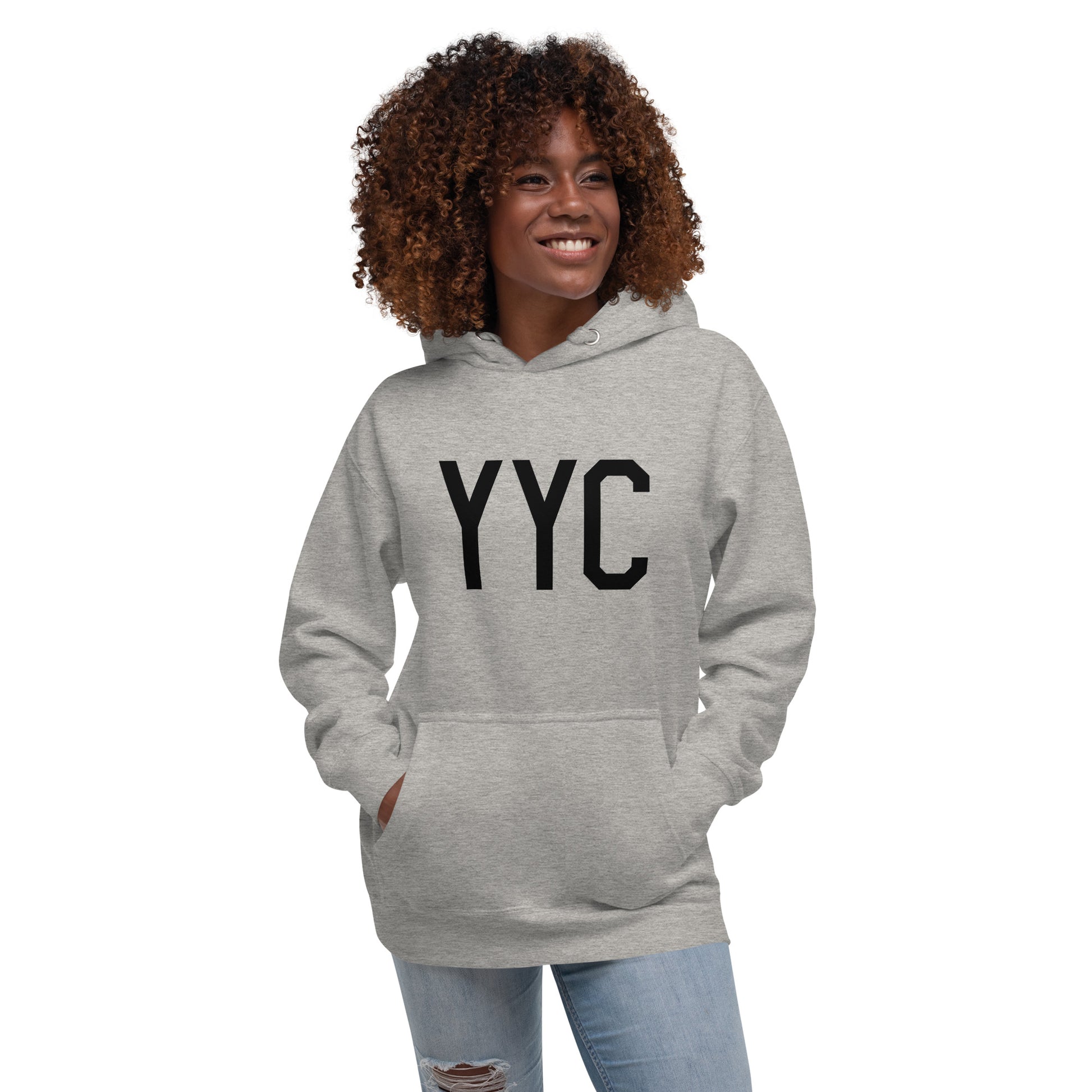 Premium Hoodie - Black Graphic • YYC Calgary • YHM Designs - Image 01
