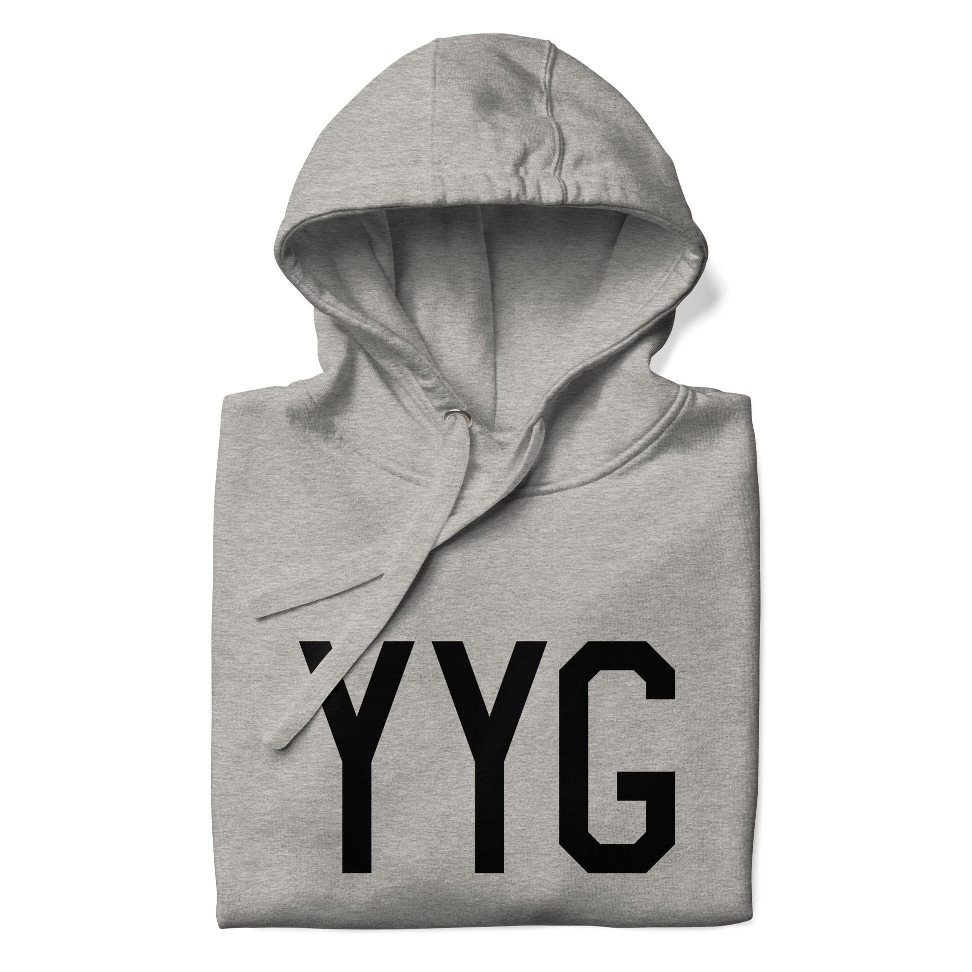 Premium Hoodie - Black Graphic • YYG Charlottetown • YHM Designs - Image 06