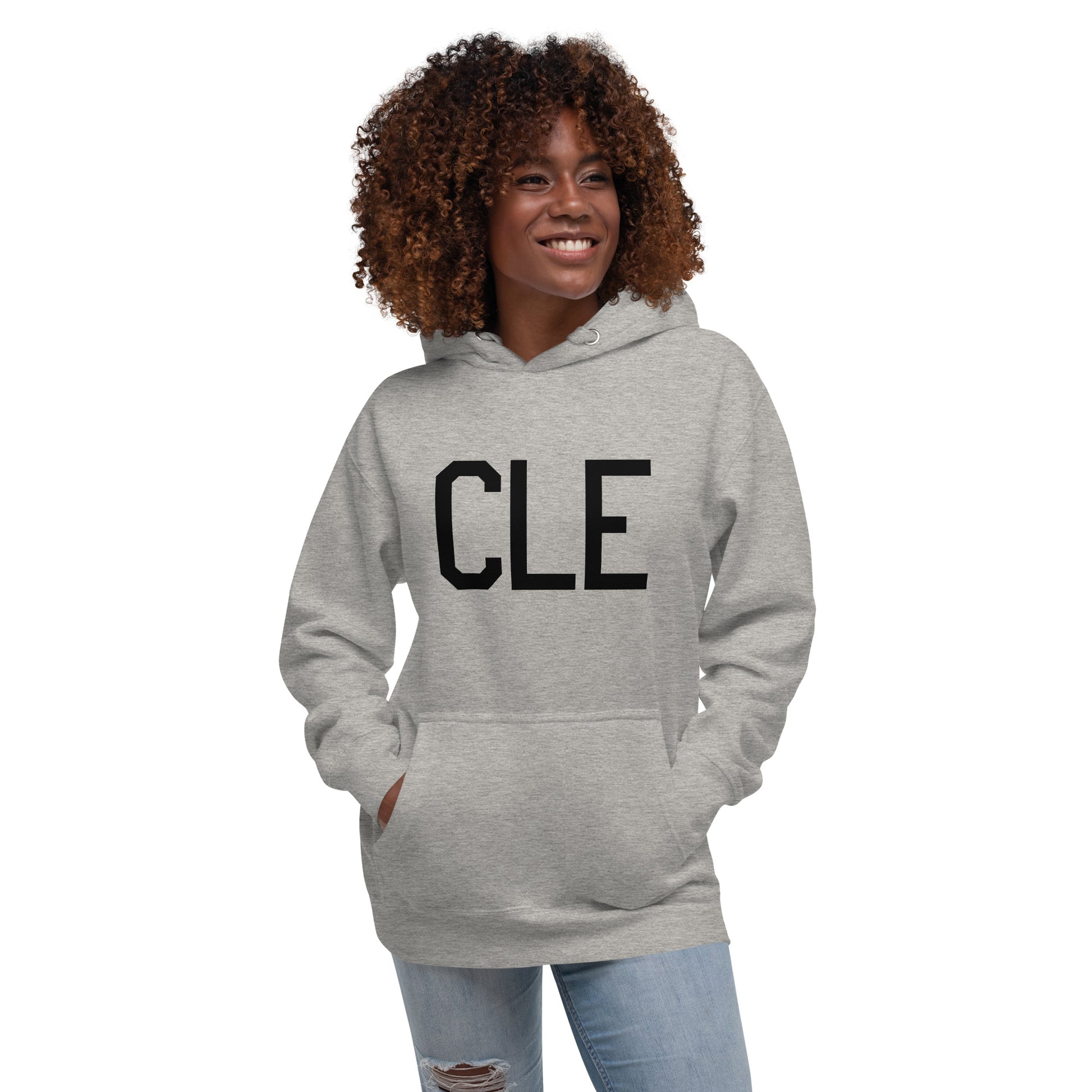Premium Hoodie - Black Graphic • CLE Cleveland • YHM Designs - Image 05