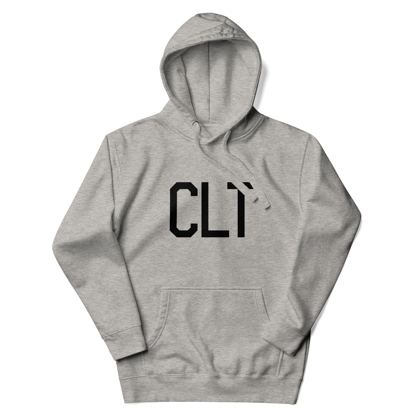Premium Hoodie - Black Graphic • CLT Charlotte • YHM Designs - Image 04
